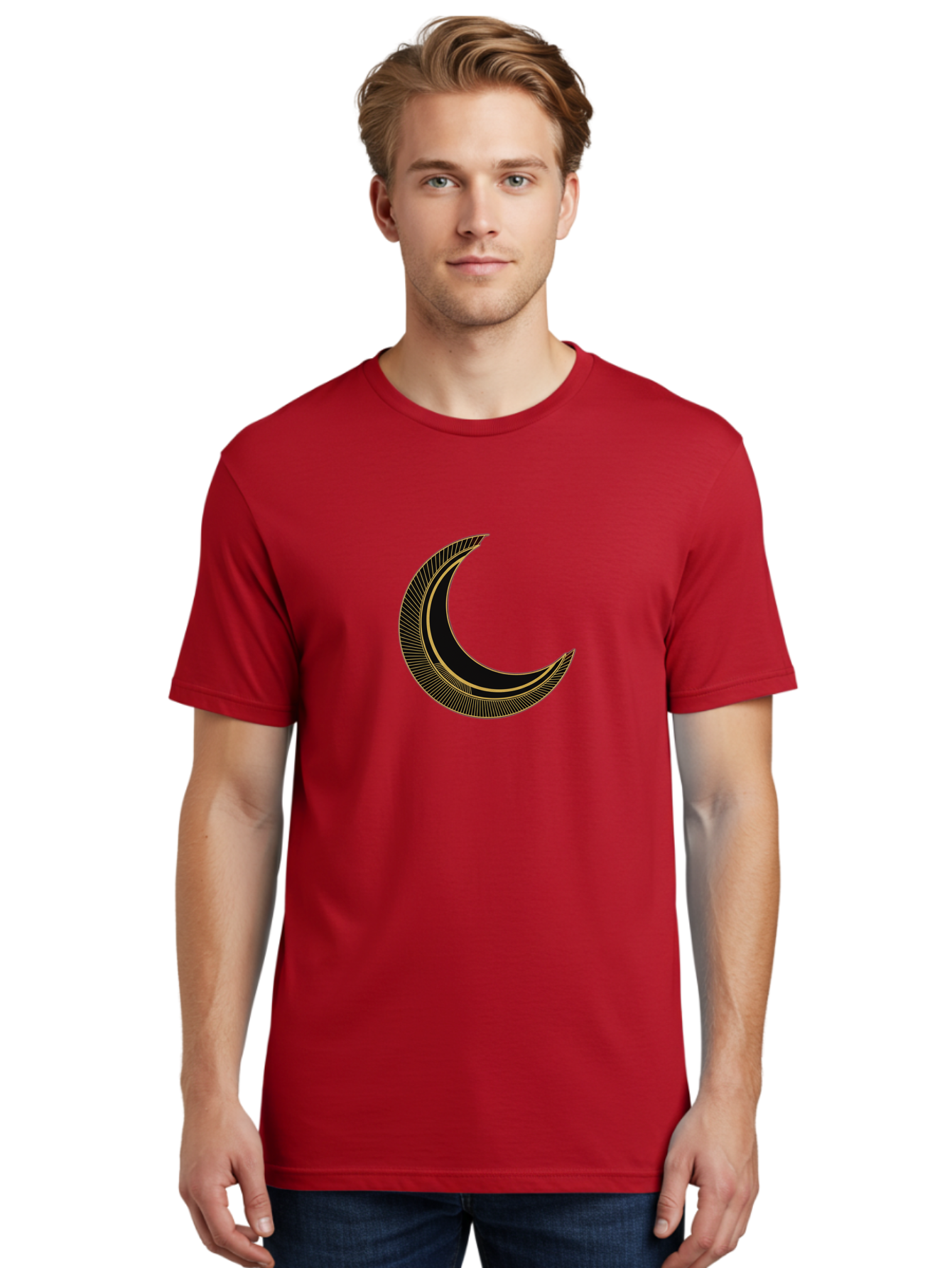 Crescent-Moon-2 Men'S Graphic Tee, 100% Cotton, Comfortable Casual Summer Wear, Machine Washable, Vintage Camera, Old Camera, Antique Camera, Black Camera, Classic Photography, Photography Equipment, Nostalgic Device, Film Camera, Camera Art Bag361