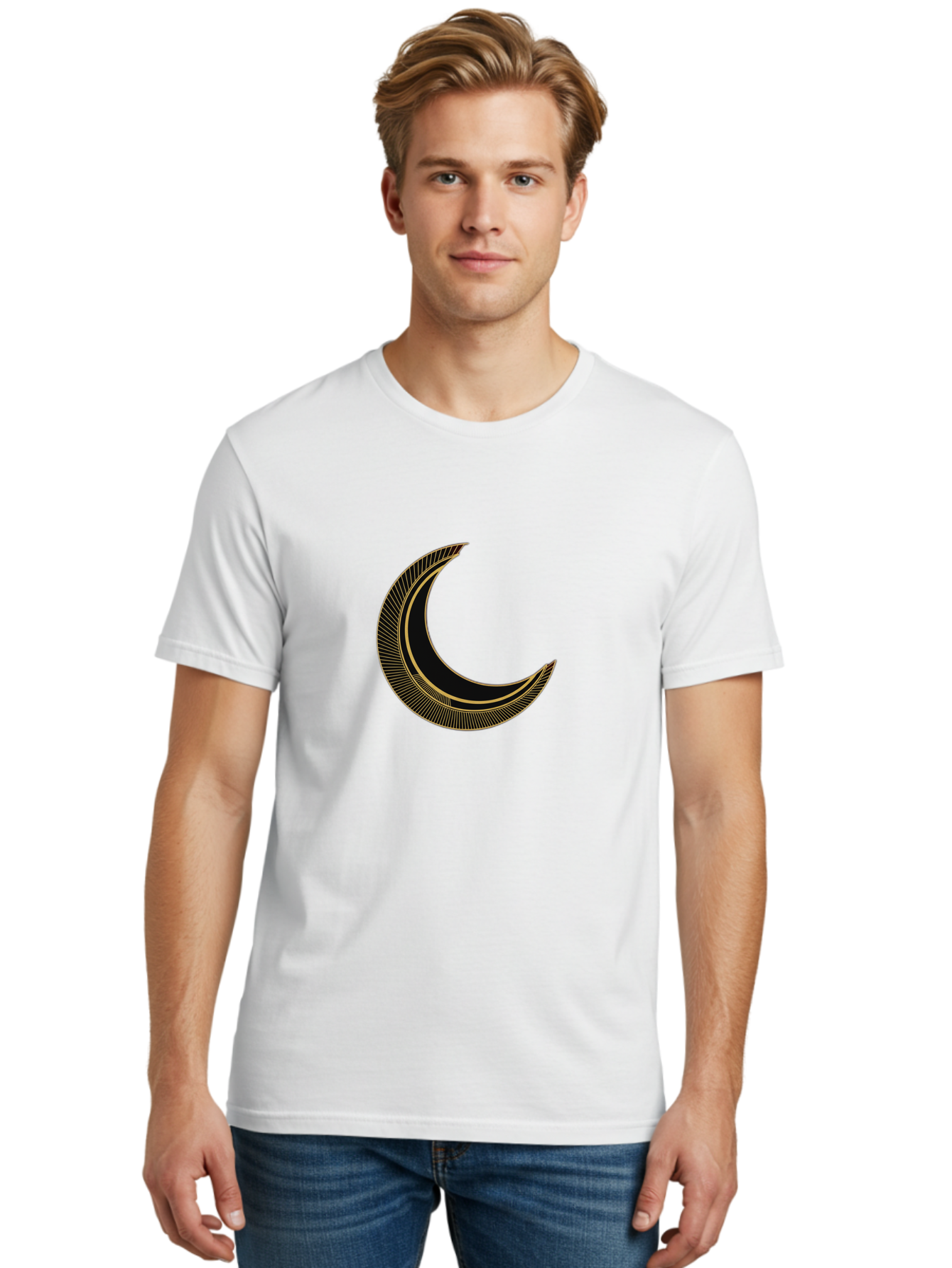 Crescent-Moon-2 Men'S Graphic Tee, 100% Cotton, Comfortable Casual Summer Wear, Machine Washable, Vintage Camera, Old Camera, Antique Camera, Black Camera, Classic Photography, Photography Equipment, Nostalgic Device, Film Camera, Camera Art Bag361