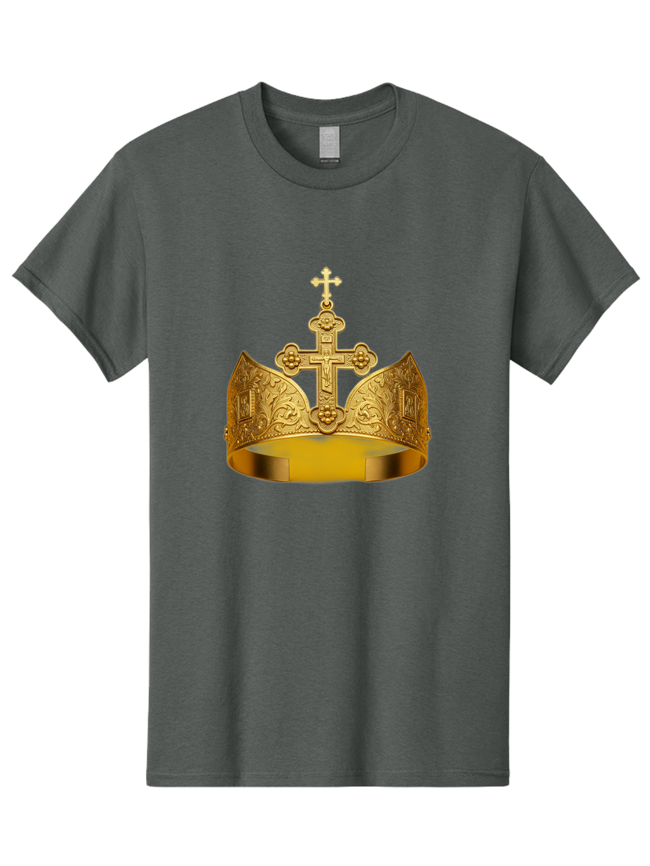 Crown-With-Cross Men'S Graphic Tee, 100% Cotton, Comfortable Casual Summer Wear, Machine Washable, Vintage Camera, Old Camera, Antique Camera, Black Camera, Classic Photography, Photography Equipment, Nostalgic Device, Film Camera, Camera Art Bag365