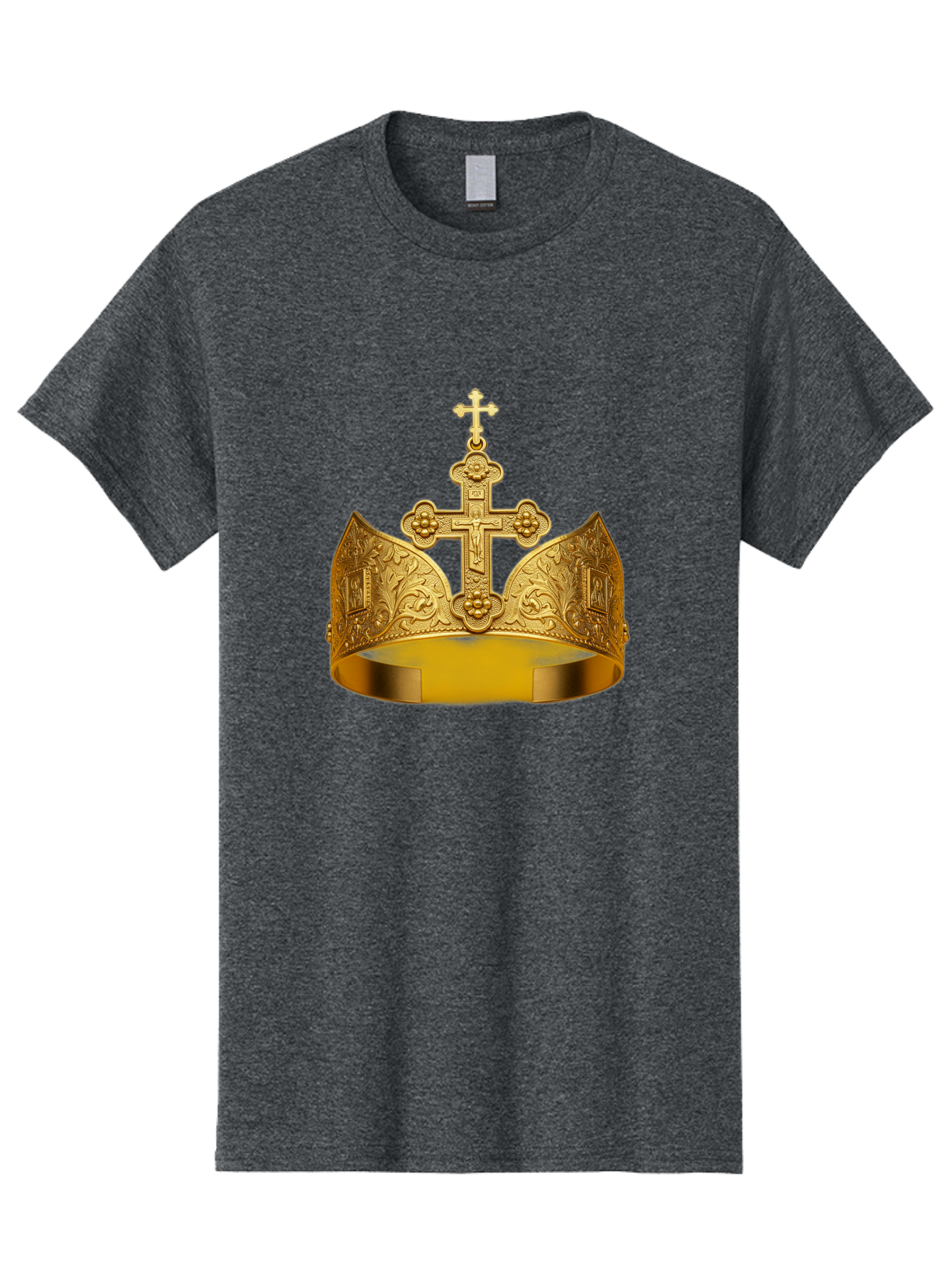 Crown-With-Cross Men'S Graphic Tee, 100% Cotton, Comfortable Casual Summer Wear, Machine Washable, Vintage Camera, Old Camera, Antique Camera, Black Camera, Classic Photography, Photography Equipment, Nostalgic Device, Film Camera, Camera Art Bag365