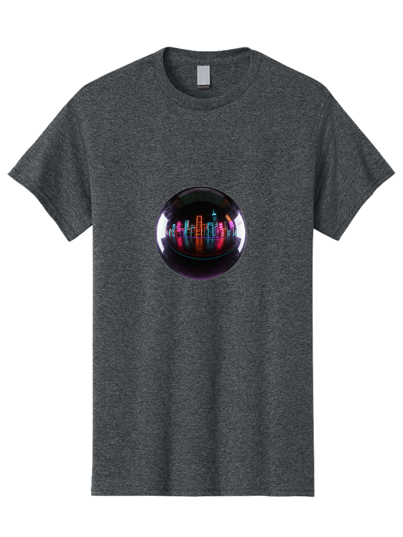 Crystal-Ball-Cityscape Men'S Graphic Tee, 100% Cotton, Comfortable Casual Summer Wear, Machine Washable, Vintage Camera, Old Camera, Antique Camera, Black Camera, Classic Photography, Photography Equipment, Nostalgic Device, Film Camera, Bag367