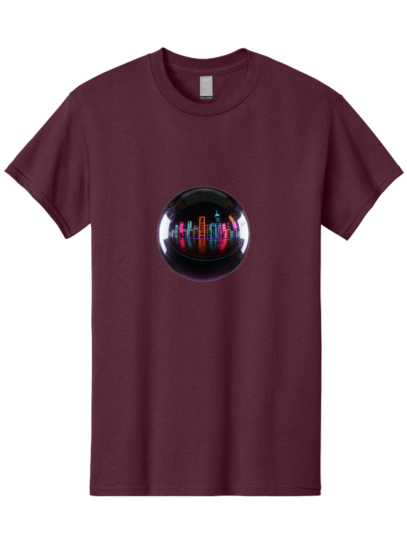 Crystal-Ball-Cityscape Men'S Graphic Tee, 100% Cotton, Comfortable Casual Summer Wear, Machine Washable, Vintage Camera, Old Camera, Antique Camera, Black Camera, Classic Photography, Photography Equipment, Nostalgic Device, Film Camera, Bag367