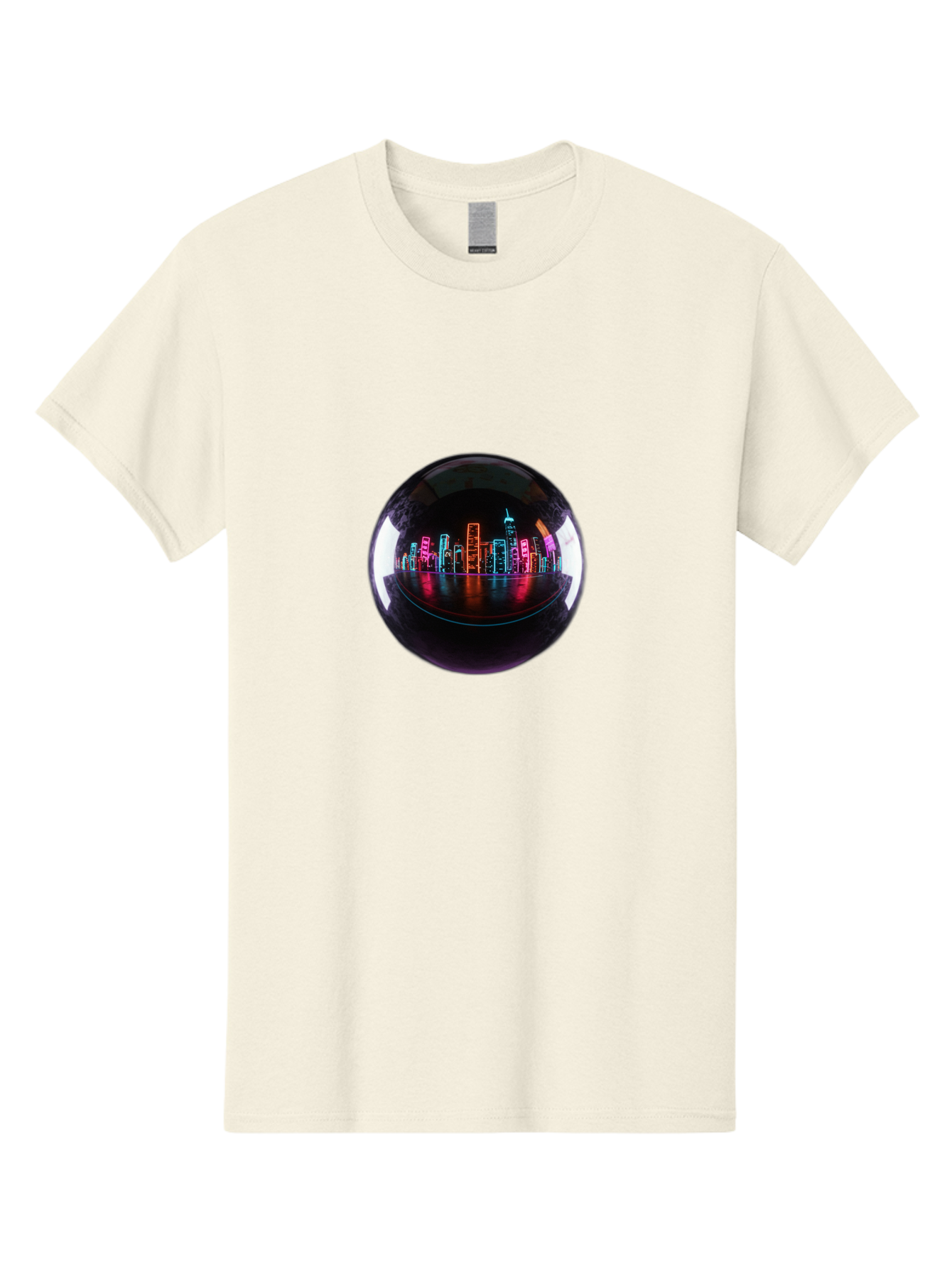 Crystal-Ball-Cityscape Men'S Graphic Tee, 100% Cotton, Comfortable Casual Summer Wear, Machine Washable, Vintage Camera, Old Camera, Antique Camera, Black Camera, Classic Photography, Photography Equipment, Nostalgic Device, Film Camera, Bag367