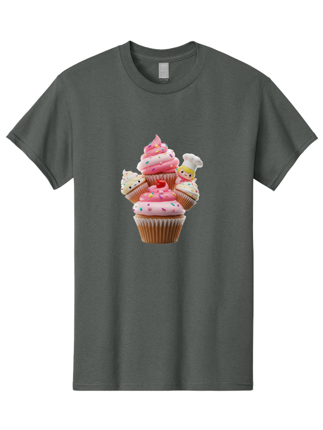 Cupcake-With-Chef Men'S Graphic Tee, 100% Cotton, Comfortable Casual Summer Wear, Machine Washable, Vintage Camera, Old Camera, Antique Camera, Black Camera, Classic Photography, Photography Equipment, Nostalgic Device, Film Camera, Camera Art Bag372