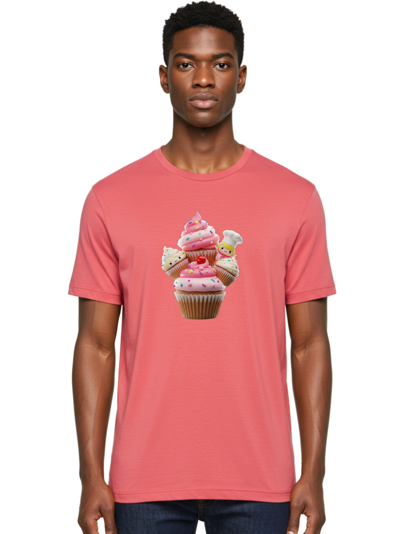 Cupcake-With-Chef Men'S Graphic Tee, 100% Cotton, Comfortable Casual Summer Wear, Machine Washable, Vintage Camera, Old Camera, Antique Camera, Black Camera, Classic Photography, Photography Equipment, Nostalgic Device, Film Camera, Camera Art Bag372