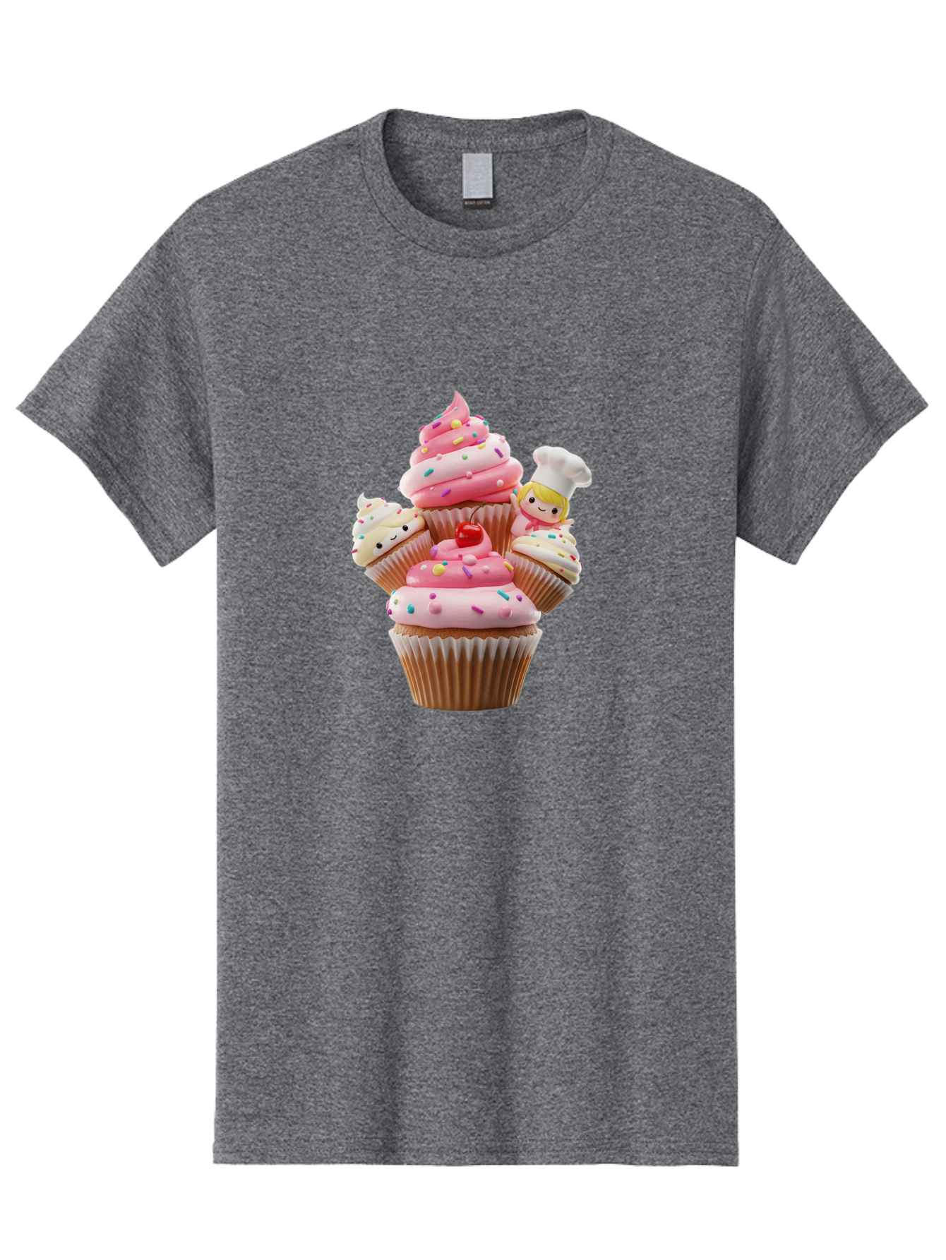 Cupcake-With-Chef Men'S Graphic Tee, 100% Cotton, Comfortable Casual Summer Wear, Machine Washable, Vintage Camera, Old Camera, Antique Camera, Black Camera, Classic Photography, Photography Equipment, Nostalgic Device, Film Camera, Camera Art Bag372