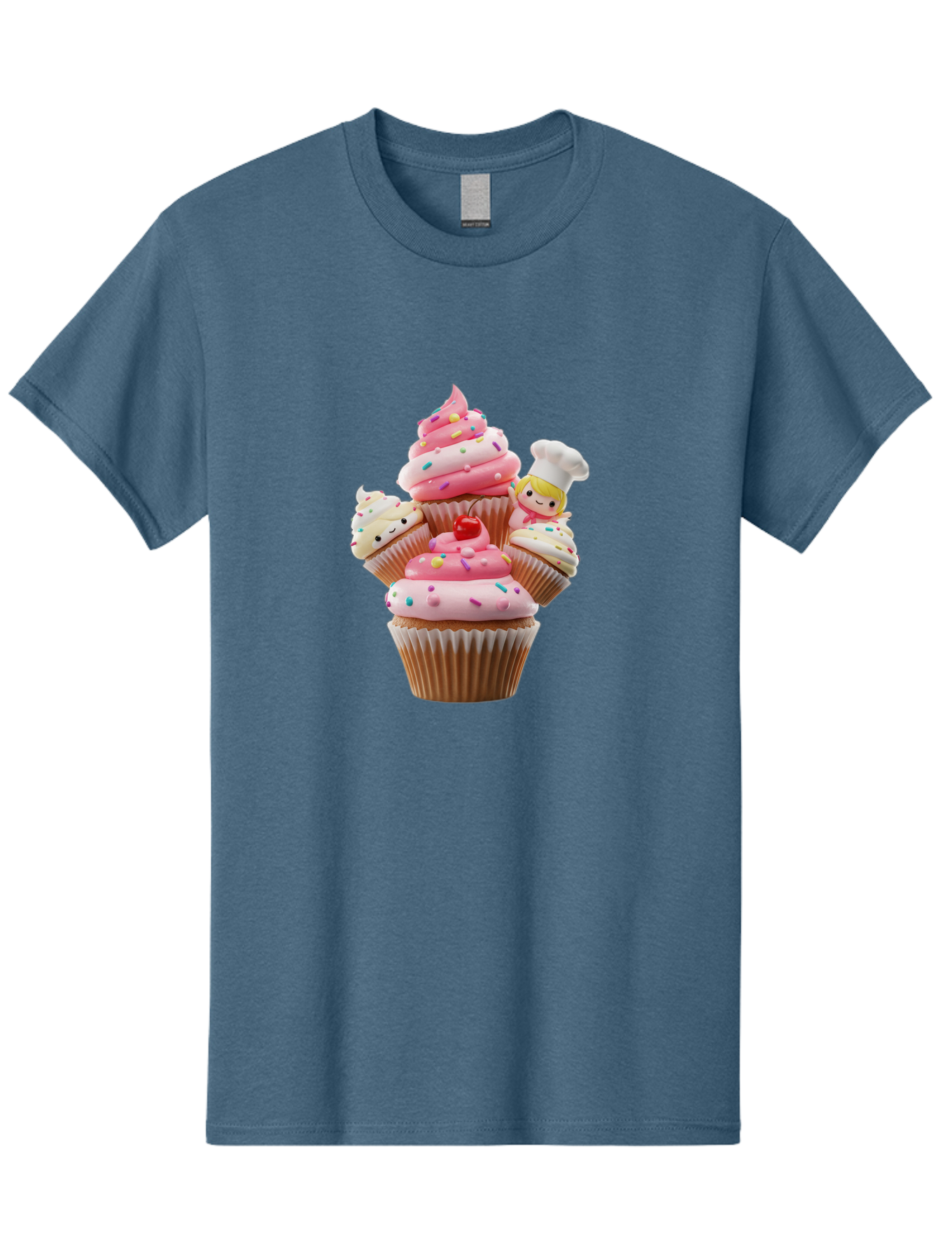 Cupcake-With-Chef Men'S Graphic Tee, 100% Cotton, Comfortable Casual Summer Wear, Machine Washable, Vintage Camera, Old Camera, Antique Camera, Black Camera, Classic Photography, Photography Equipment, Nostalgic Device, Film Camera, Camera Art Bag372
