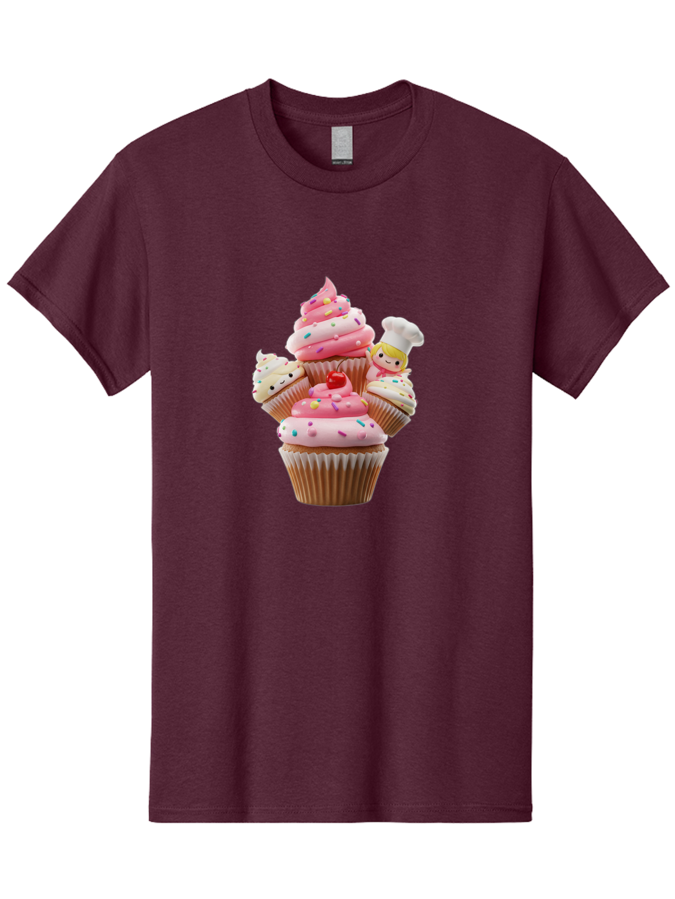 Cupcake-With-Chef Men'S Graphic Tee, 100% Cotton, Comfortable Casual Summer Wear, Machine Washable, Vintage Camera, Old Camera, Antique Camera, Black Camera, Classic Photography, Photography Equipment, Nostalgic Device, Film Camera, Camera Art Bag372