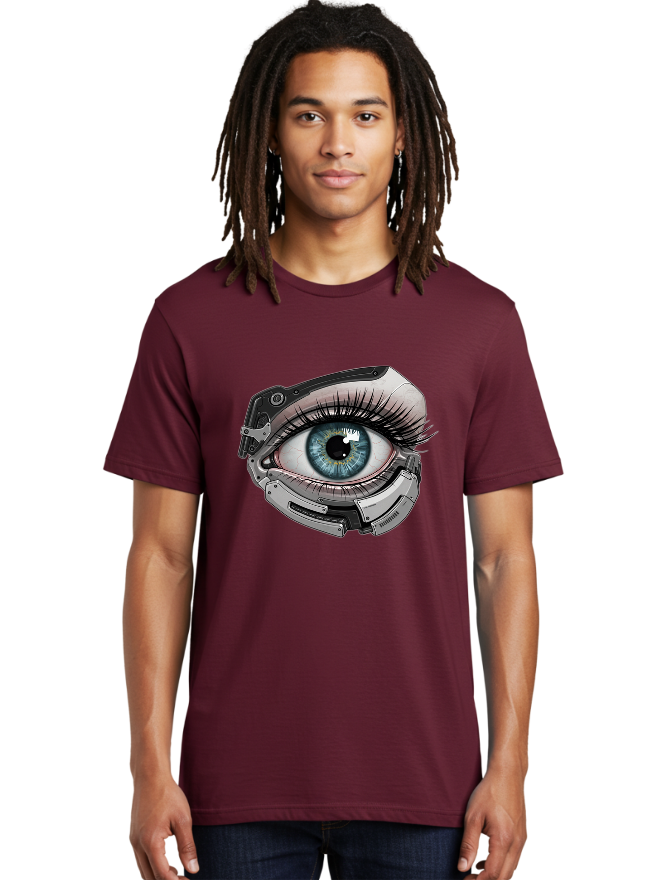 Cyborg-Eye Men'S Graphic Tee, 100% Cotton, Comfortable Casual Summer Wear, Machine Washable, Vintage Camera, Old Camera, Antique Camera, Black Camera, Classic Photography, Photography Equipment, Nostalgic Device, Film Camera, Camera Art Bag376