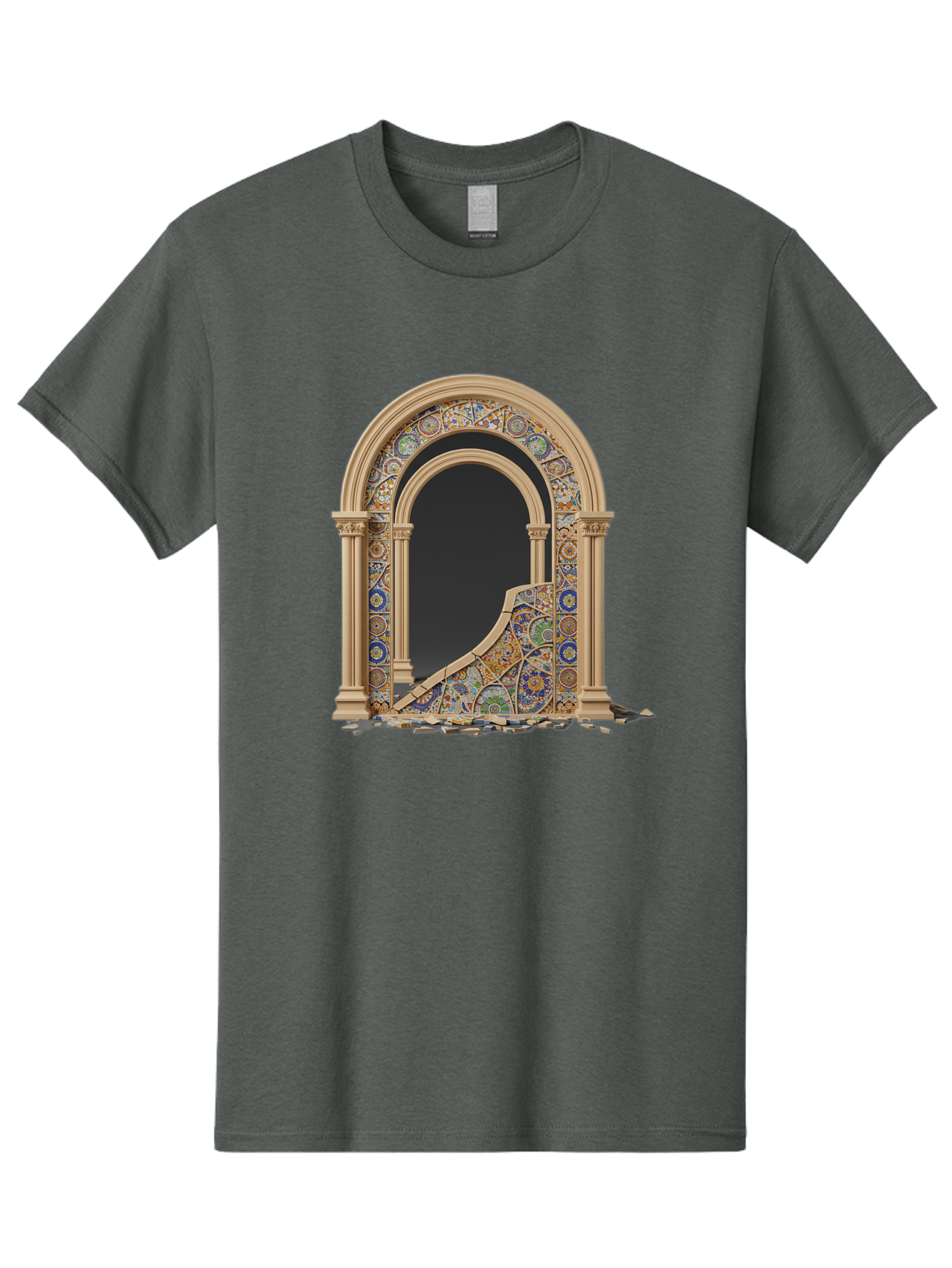 Damaged-Archway Men'S Graphic Tee, 100% Cotton, Comfortable Casual Summer Wear, Machine Washable, Vintage Camera, Old Camera, Antique Camera, Black Camera, Classic Photography, Photography Equipment, Nostalgic Device, Film Camera, Camera Art Bag378
