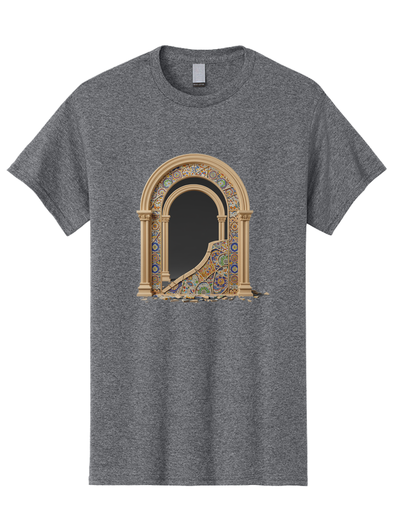 Damaged-Archway Men'S Graphic Tee, 100% Cotton, Comfortable Casual Summer Wear, Machine Washable, Vintage Camera, Old Camera, Antique Camera, Black Camera, Classic Photography, Photography Equipment, Nostalgic Device, Film Camera, Camera Art Bag378
