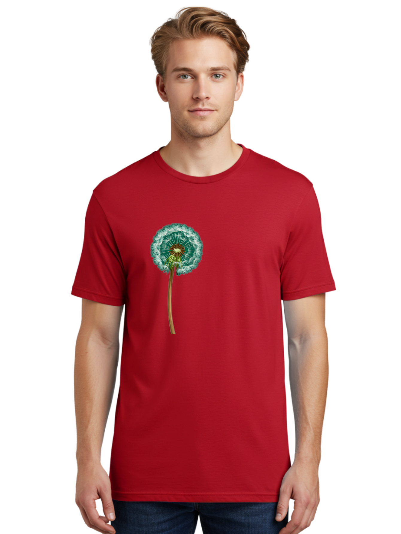 Dandelion-Seed-Head Men'S Graphic Tee, 100% Cotton, Comfortable Casual Summer Wear, Machine Washable, Vintage Camera, Old Camera, Antique Camera, Black Camera, Classic Photography, Photography Equipment, Nostalgic Device, Film Camera, Bag379