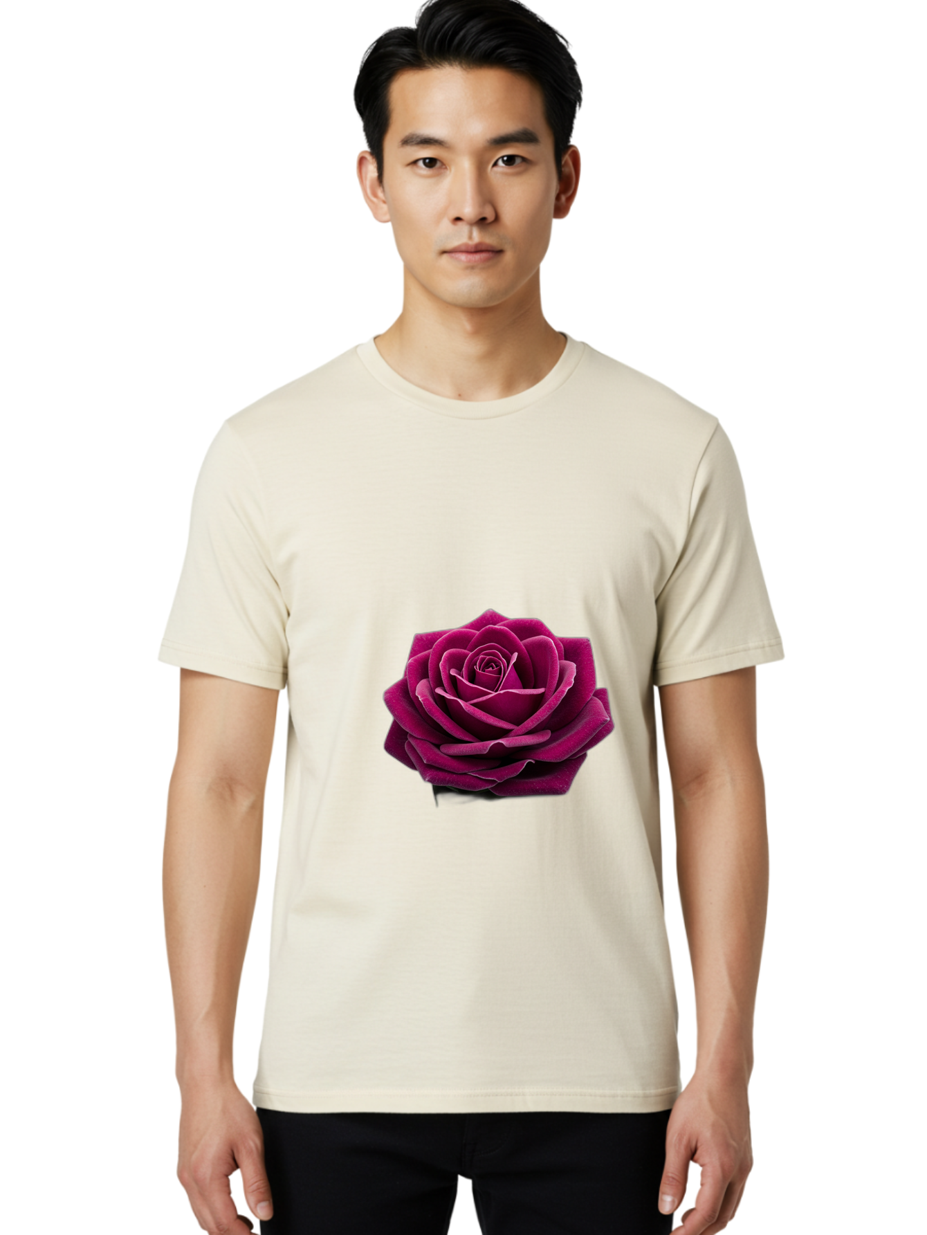 Dark-Purple-Rose Men'S Graphic Tee, 100% Cotton, Comfortable Casual Summer Wear, Machine Washable, Vintage Camera, Old Camera, Antique Camera, Black Camera, Classic Photography, Photography Equipment, Nostalgic Device, Film Camera, Camera Art Bag382