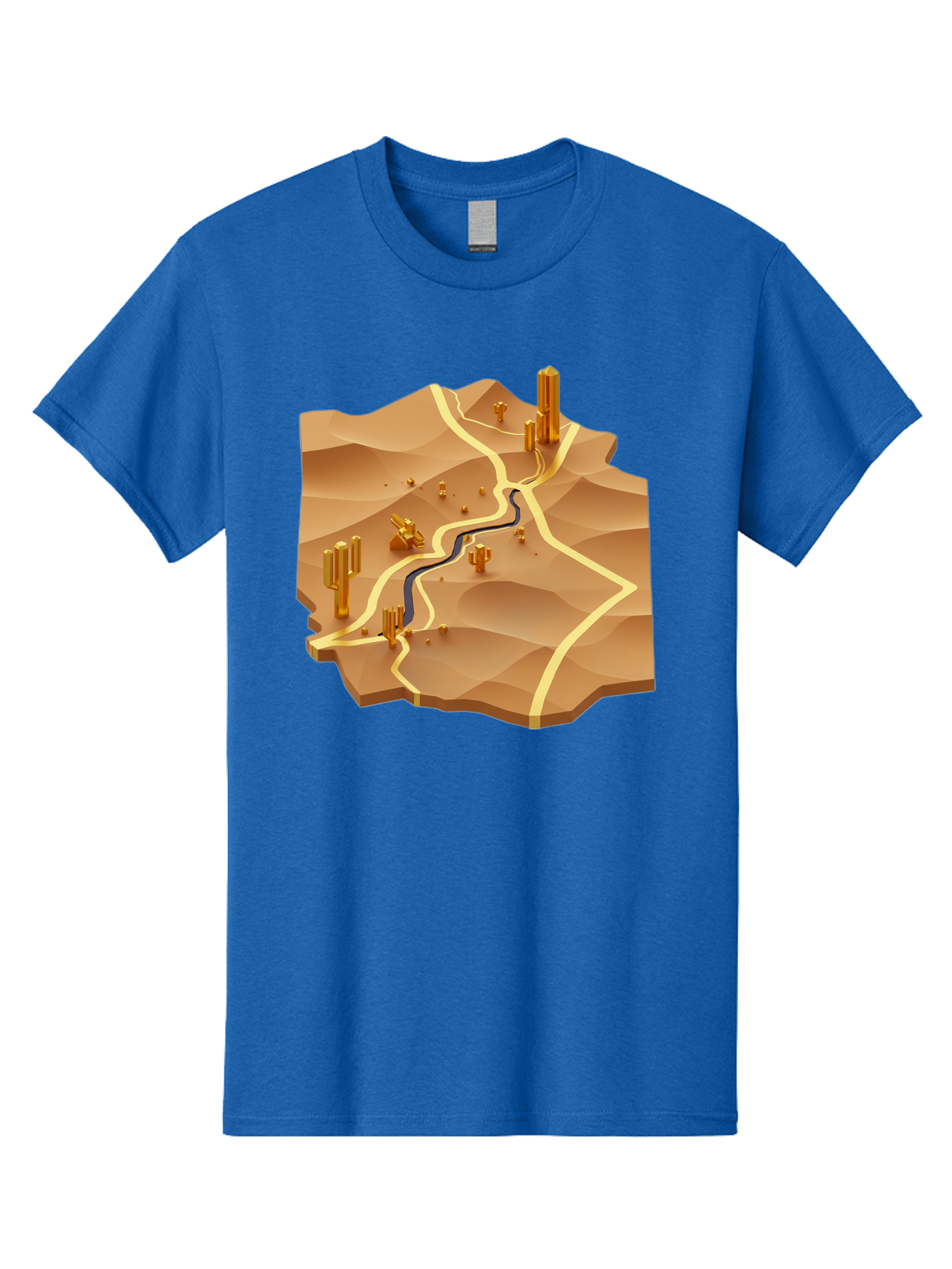 Desert-Landscape-Isometric-Map Men'S Graphic Tee, 100% Cotton, Comfortable Casual Summer Wear, Machine Washable, Vintage Camera, Old Camera, Antique Camera, Black Camera, Classic Photography, Photography Equipment, Nostalgic Device, Bag388