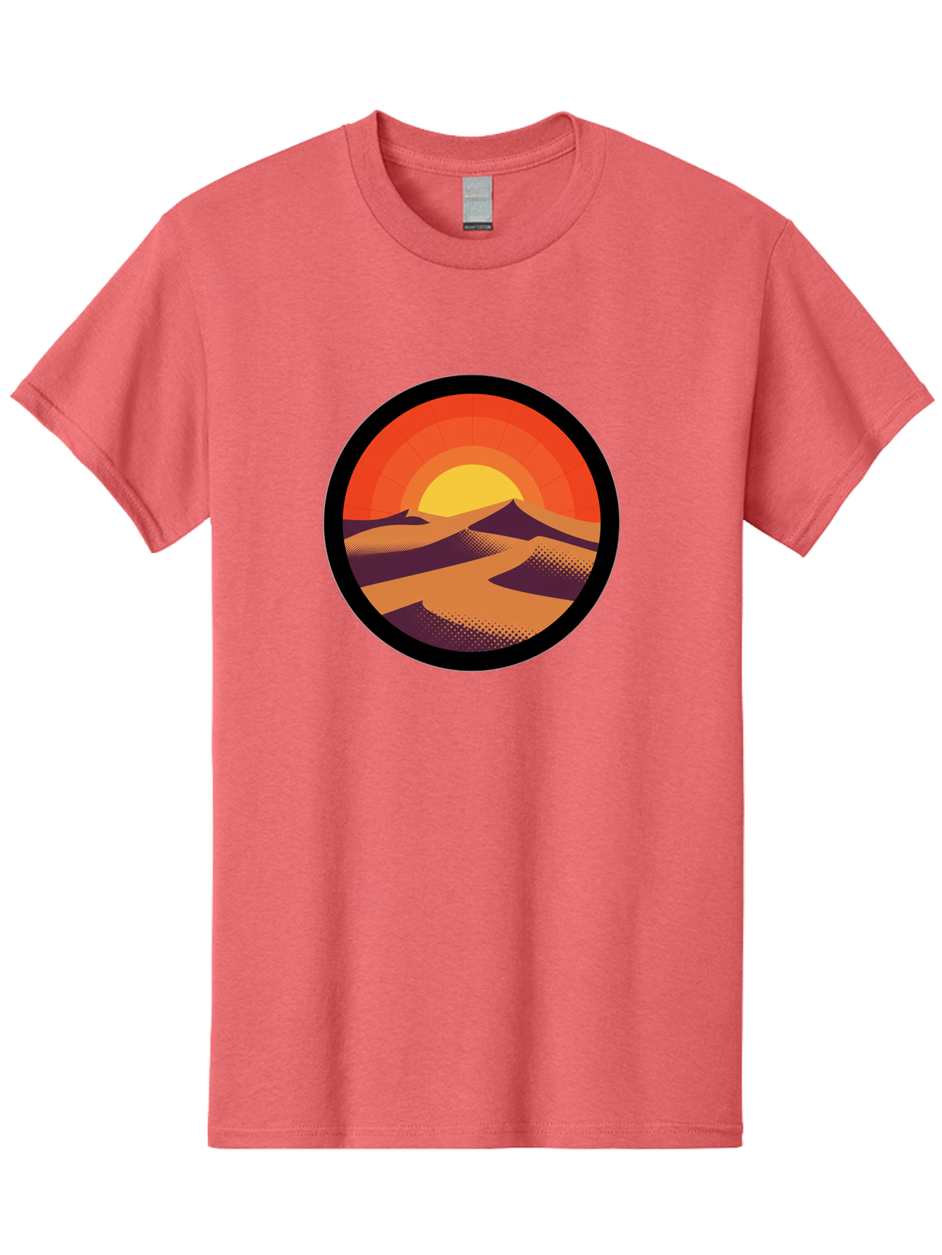 Desert-Sunset-1 Men'S Graphic Tee, 100% Cotton, Comfortable Casual Summer Wear, Machine Washable, Vintage Camera, Old Camera, Antique Camera, Black Camera, Classic Photography, Photography Equipment, Nostalgic Device, Film Camera, Camera Art Bag389