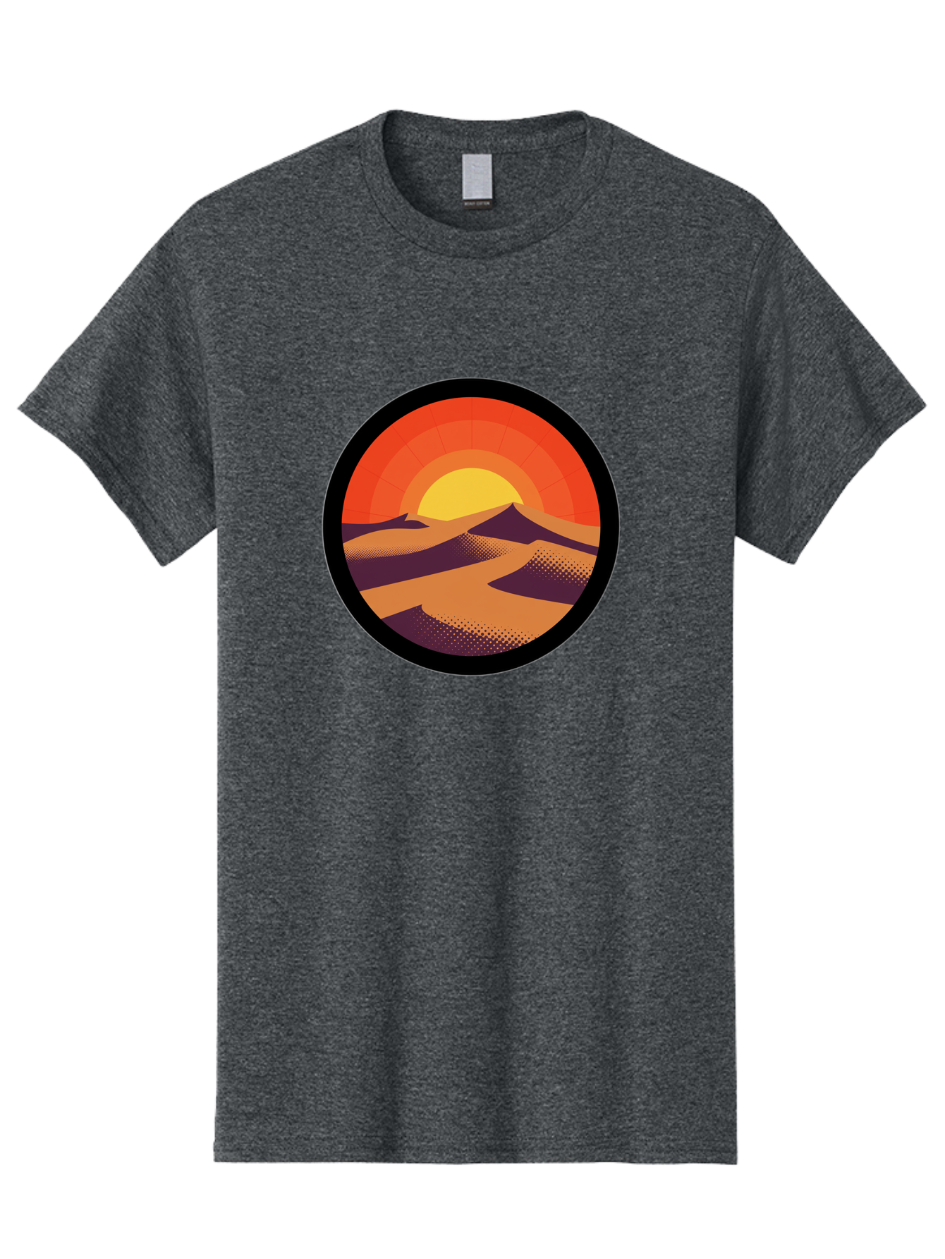 Desert-Sunset-1 Men'S Graphic Tee, 100% Cotton, Comfortable Casual Summer Wear, Machine Washable, Vintage Camera, Old Camera, Antique Camera, Black Camera, Classic Photography, Photography Equipment, Nostalgic Device, Film Camera, Camera Art Bag389