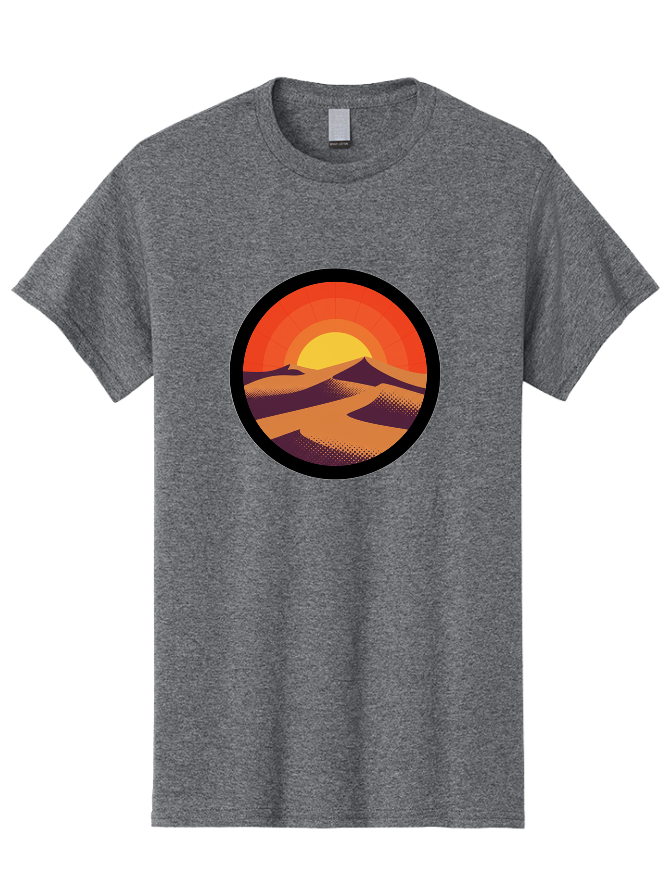 Desert-Sunset-1 Men'S Graphic Tee, 100% Cotton, Comfortable Casual Summer Wear, Machine Washable, Vintage Camera, Old Camera, Antique Camera, Black Camera, Classic Photography, Photography Equipment, Nostalgic Device, Film Camera, Camera Art Bag389