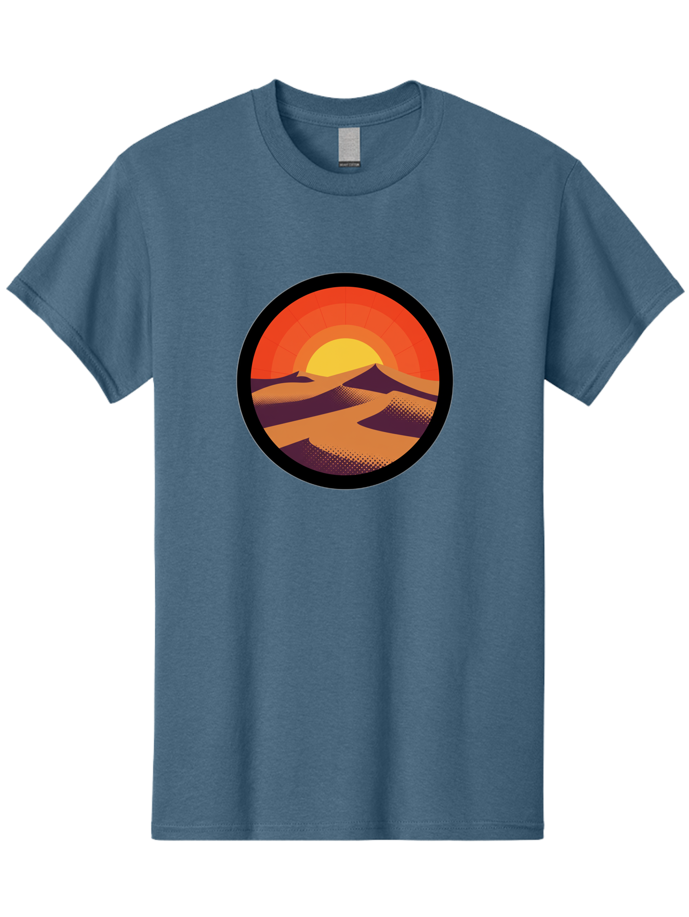 Desert-Sunset-1 Men'S Graphic Tee, 100% Cotton, Comfortable Casual Summer Wear, Machine Washable, Vintage Camera, Old Camera, Antique Camera, Black Camera, Classic Photography, Photography Equipment, Nostalgic Device, Film Camera, Camera Art Bag389