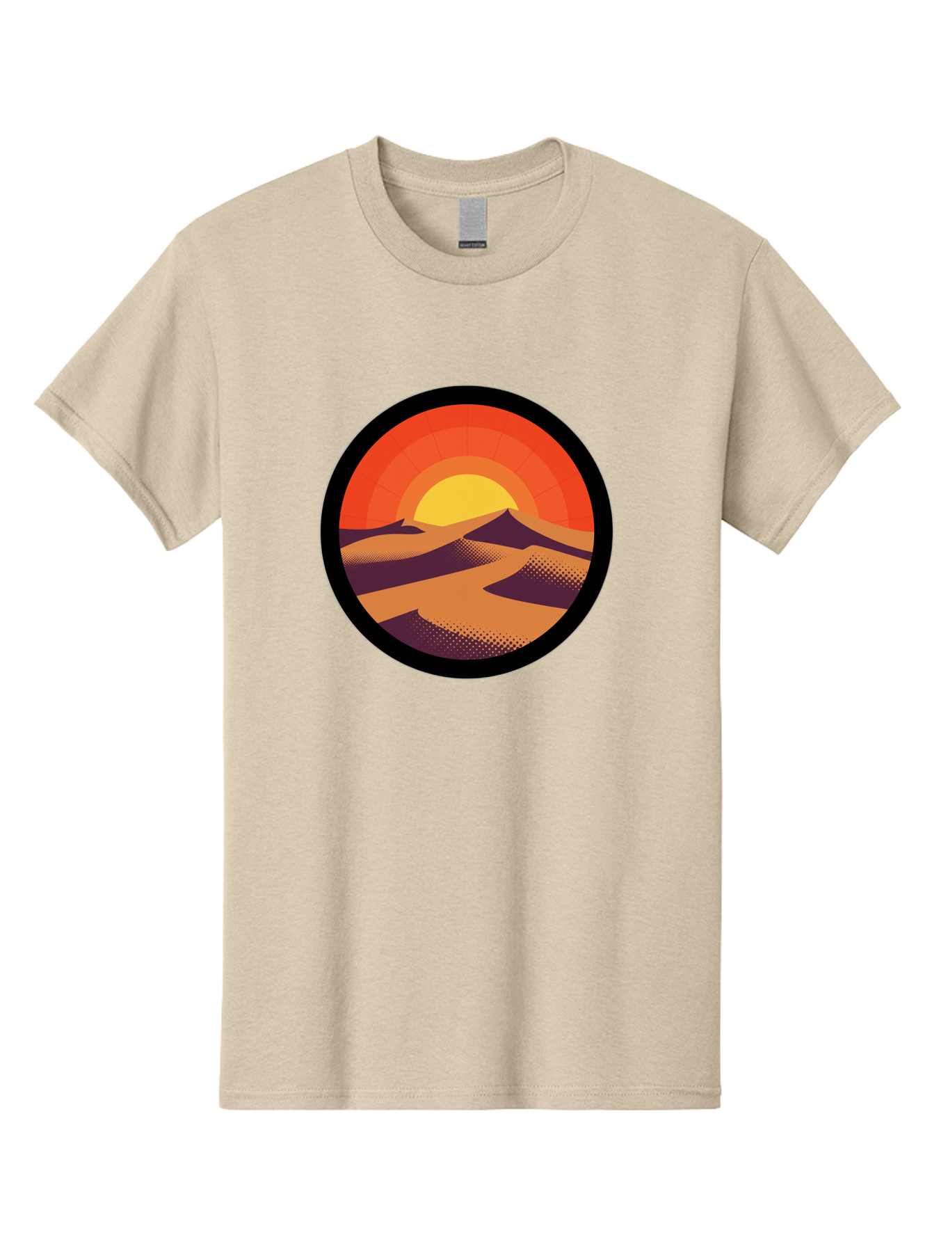 Desert-Sunset-1 Men'S Graphic Tee, 100% Cotton, Comfortable Casual Summer Wear, Machine Washable, Vintage Camera, Old Camera, Antique Camera, Black Camera, Classic Photography, Photography Equipment, Nostalgic Device, Film Camera, Camera Art Bag389