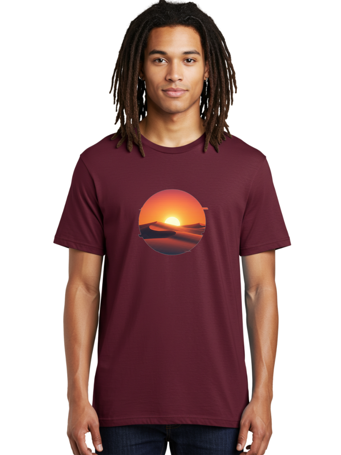 Desert-Sunset-2 Men'S Graphic Tee, 100% Cotton, Comfortable Casual Summer Wear, Machine Washable, Vintage Camera, Old Camera, Antique Camera, Black Camera, Classic Photography, Photography Equipment, Nostalgic Device, Film Camera, Camera Art Bag390