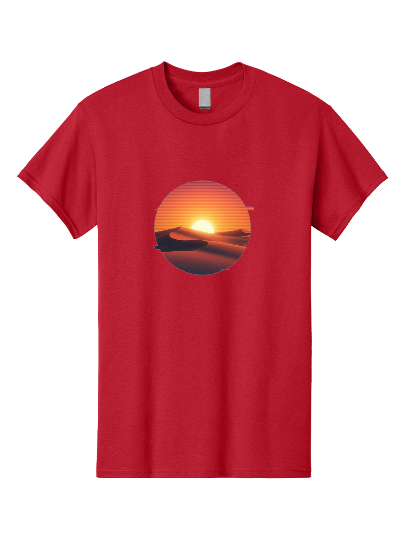 Desert-Sunset-2 Men'S Graphic Tee, 100% Cotton, Comfortable Casual Summer Wear, Machine Washable, Vintage Camera, Old Camera, Antique Camera, Black Camera, Classic Photography, Photography Equipment, Nostalgic Device, Film Camera, Camera Art Bag390