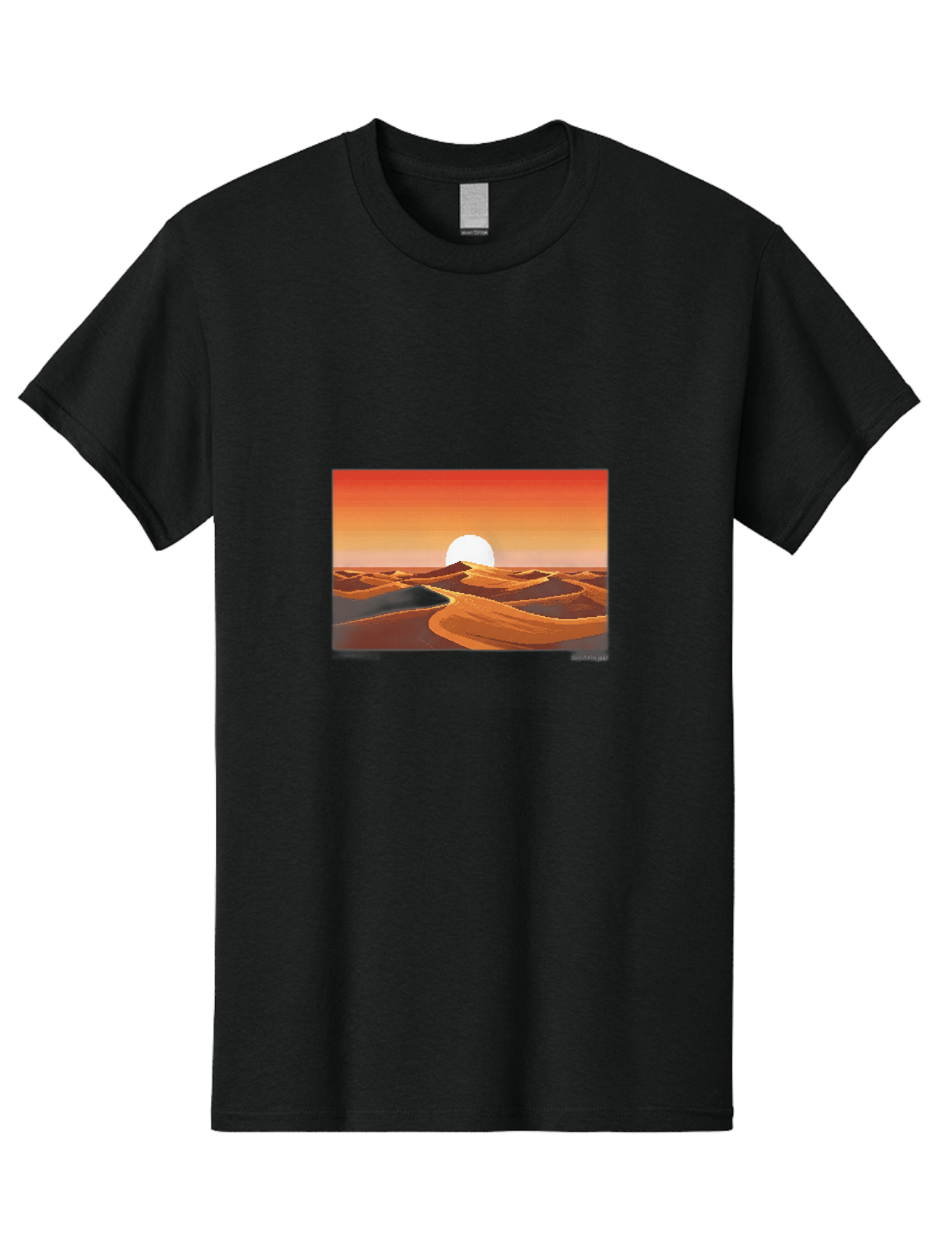 Desert-Sunset-3 Men'S Graphic Tee, 100% Cotton, Comfortable Casual Summer Wear, Machine Washable, Vintage Camera, Old Camera, Antique Camera, Black Camera, Classic Photography, Photography Equipment, Nostalgic Device, Film Camera, Camera Art Bag391