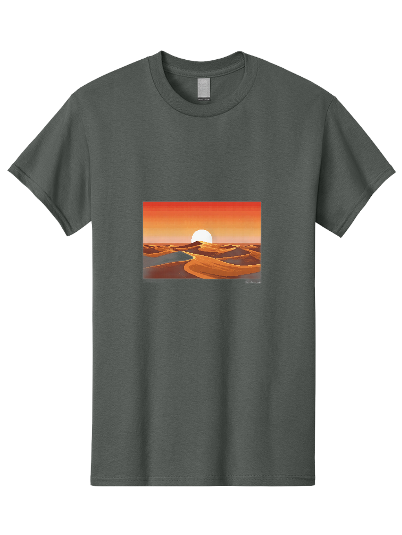 Desert-Sunset-3 Men'S Graphic Tee, 100% Cotton, Comfortable Casual Summer Wear, Machine Washable, Vintage Camera, Old Camera, Antique Camera, Black Camera, Classic Photography, Photography Equipment, Nostalgic Device, Film Camera, Camera Art Bag391