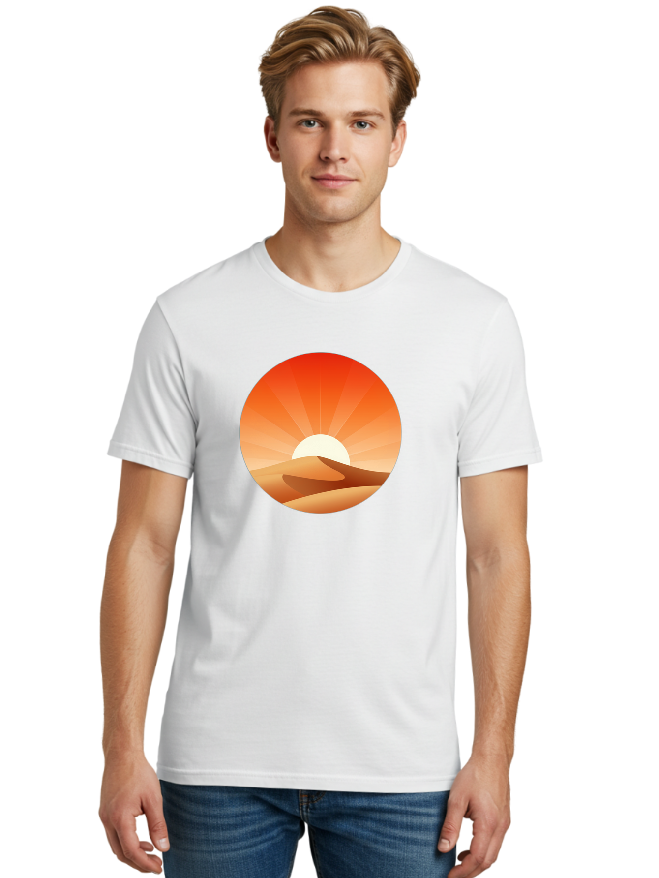 Desert-Sunset Men'S Graphic Tee, 100% Cotton, Comfortable Casual Summer Wear, Machine Washable, Vintage Camera, Old Camera, Antique Camera, Black Camera, Classic Photography, Photography Equipment, Nostalgic Device, Film Camera, Camera Art Bag394