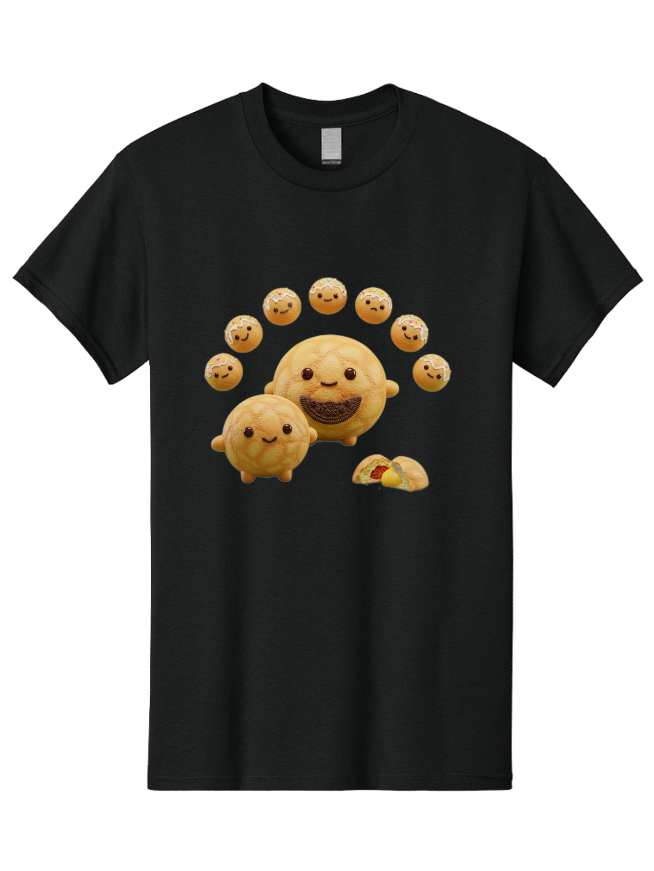 Donuts-With-Faces Men'S Graphic Tee, 100% Cotton, Comfortable Casual Summer Wear, Machine Washable, Vintage Camera, Old Camera, Antique Camera, Black Camera, Classic Photography, Photography Equipment, Nostalgic Device, Film Camera, Camera Art Bag403
