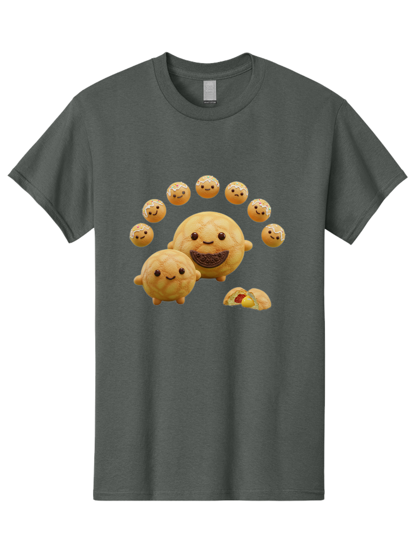 Donuts-With-Faces Men'S Graphic Tee, 100% Cotton, Comfortable Casual Summer Wear, Machine Washable, Vintage Camera, Old Camera, Antique Camera, Black Camera, Classic Photography, Photography Equipment, Nostalgic Device, Film Camera, Camera Art Bag403
