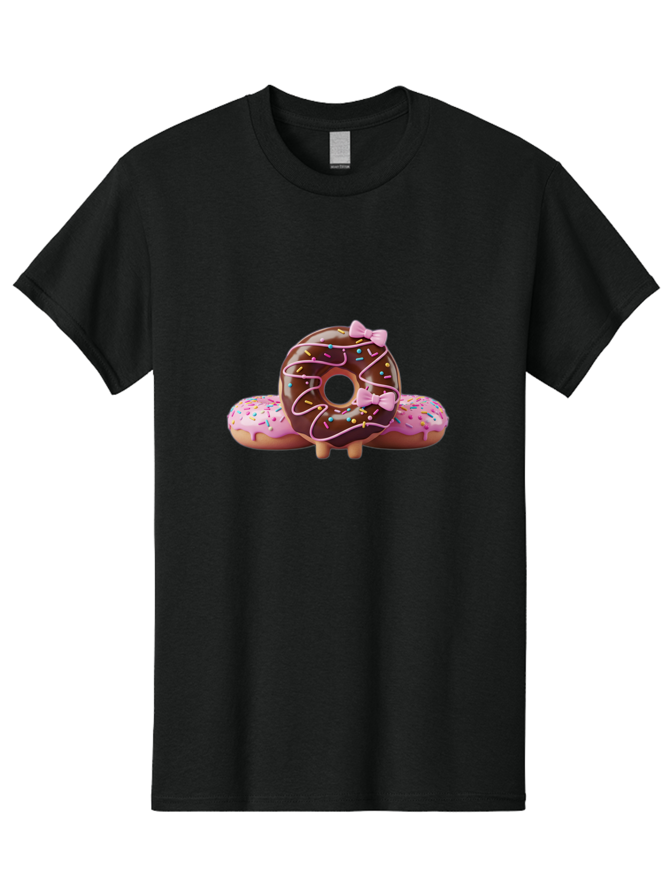 Donuts Men'S Graphic Tee, 100% Cotton, Comfortable Casual Summer Wear, Machine Washable, Vintage Camera, Old Camera, Antique Camera, Black Camera, Classic Photography, Photography Equipment, Nostalgic Device, Film Camera, Camera Art Bag404