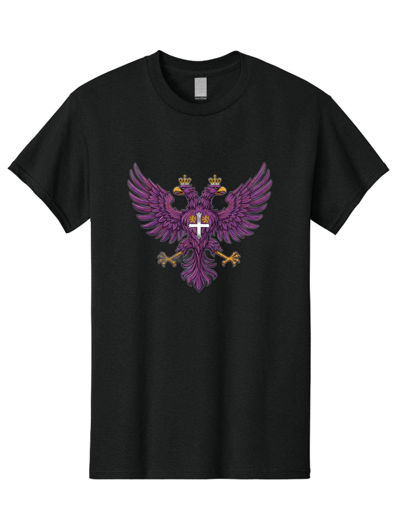 Double-Headed-Eagle-1 Men'S Graphic Tee, 100% Cotton, Comfortable Casual Summer Wear, Machine Washable, Vintage Camera, Old Camera, Antique Camera, Black Camera, Classic Photography, Photography Equipment, Nostalgic Device, Film Camera, Bag405
