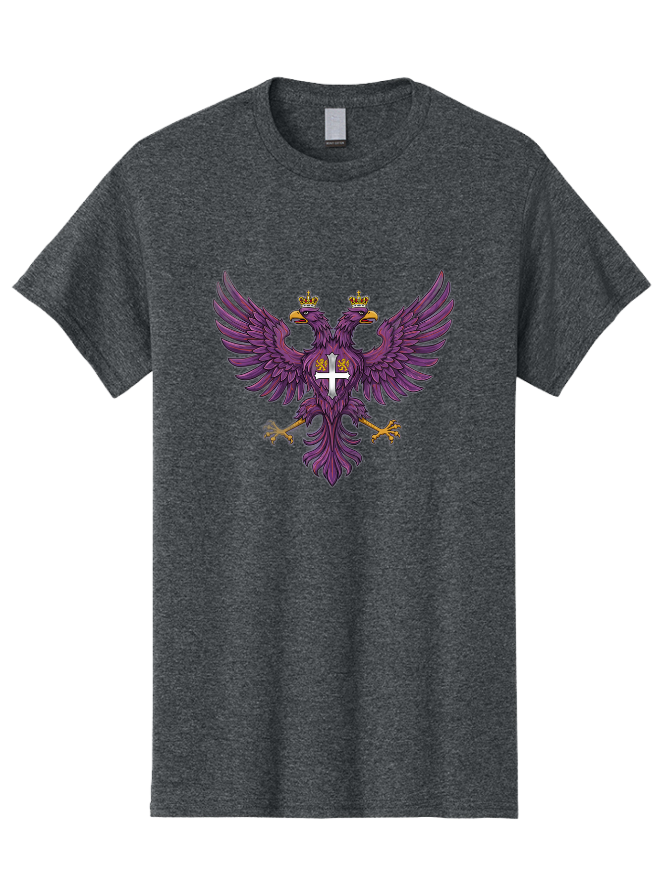 Double-Headed-Eagle-1 Men'S Graphic Tee, 100% Cotton, Comfortable Casual Summer Wear, Machine Washable, Vintage Camera, Old Camera, Antique Camera, Black Camera, Classic Photography, Photography Equipment, Nostalgic Device, Film Camera, Bag405