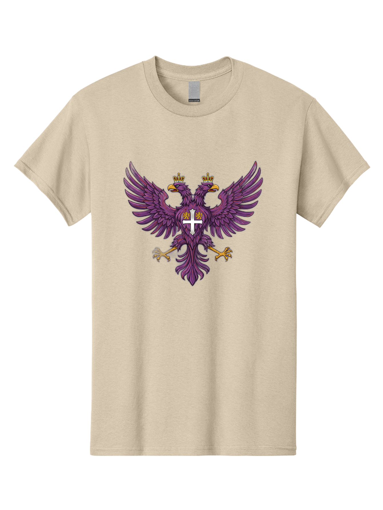 Double-Headed-Eagle-1 Men'S Graphic Tee, 100% Cotton, Comfortable Casual Summer Wear, Machine Washable, Vintage Camera, Old Camera, Antique Camera, Black Camera, Classic Photography, Photography Equipment, Nostalgic Device, Film Camera, Bag405