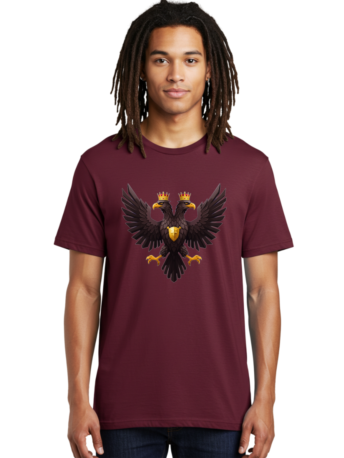 Double-Headed-Eagle-3 Men'S Graphic Tee, 100% Cotton, Comfortable Casual Summer Wear, Machine Washable, Vintage Camera, Old Camera, Antique Camera, Black Camera, Classic Photography, Photography Equipment, Nostalgic Device, Film Camera, Bag407