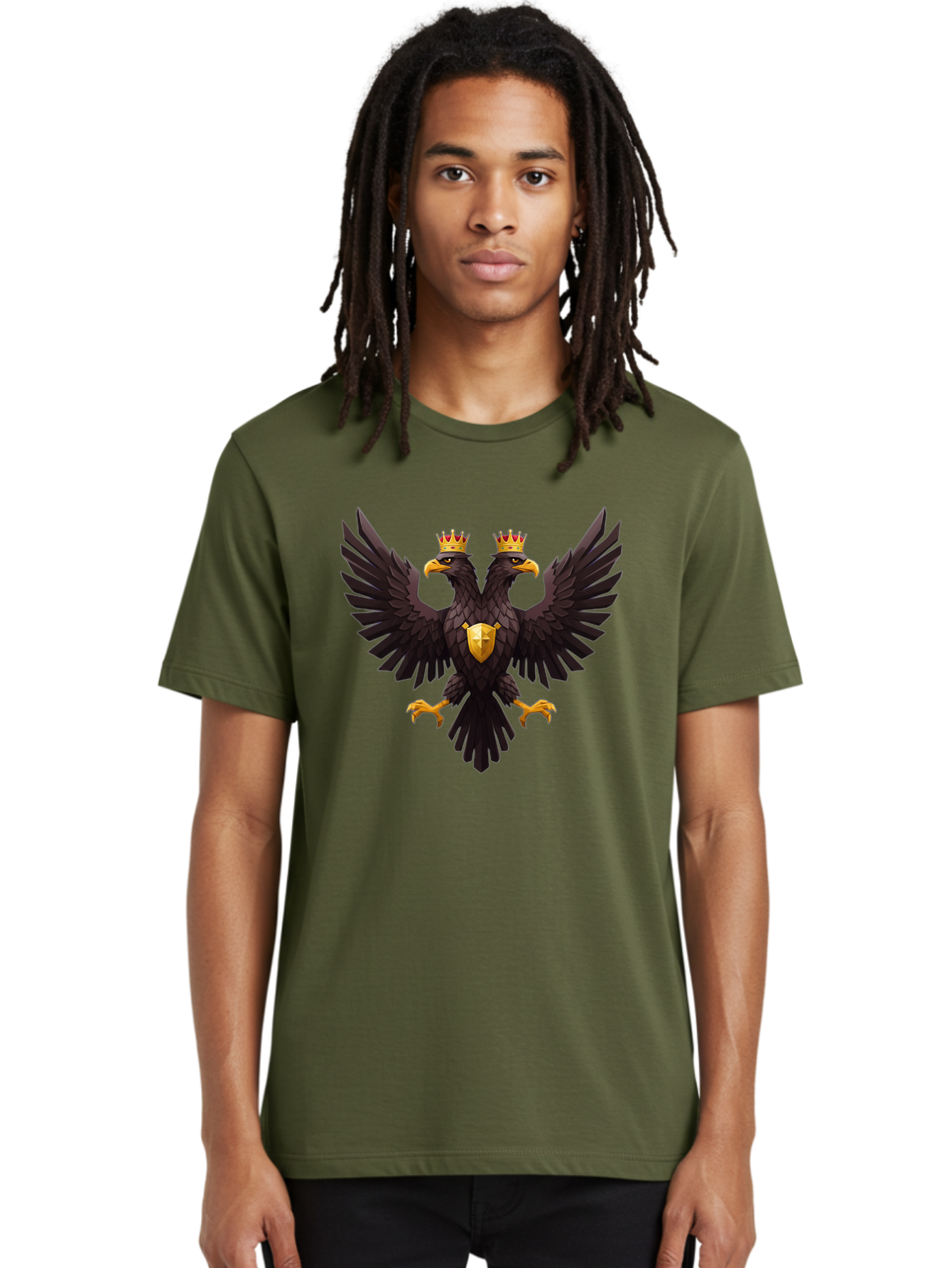 Double-Headed-Eagle-3 Men'S Graphic Tee, 100% Cotton, Comfortable Casual Summer Wear, Machine Washable, Vintage Camera, Old Camera, Antique Camera, Black Camera, Classic Photography, Photography Equipment, Nostalgic Device, Film Camera, Bag407