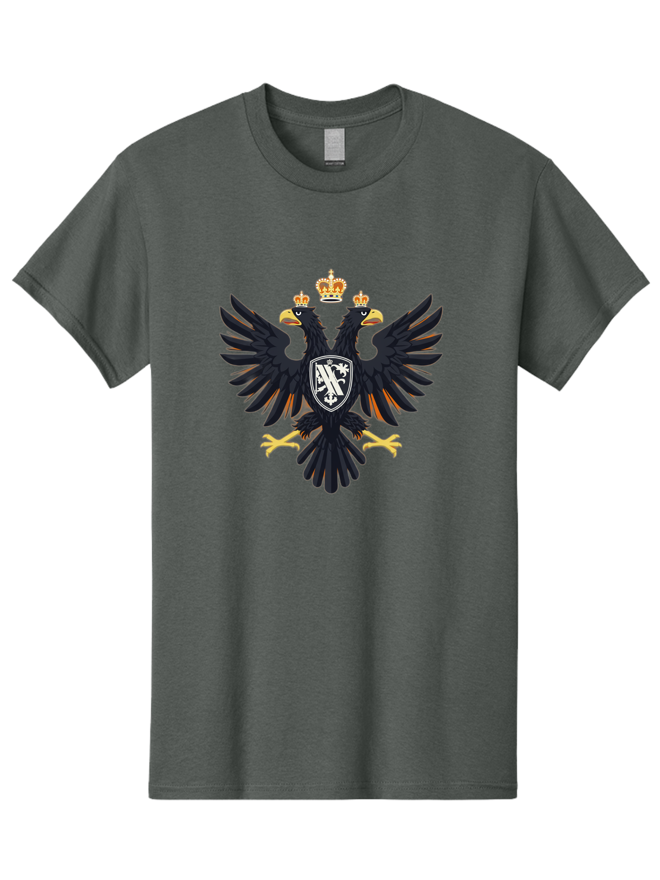 Double-Headed-Eagle-Coat-Of-Arms-1 Men'S Graphic Tee, 100% Cotton, Comfortable Casual Summer Wear, Machine Washable, Vintage Camera, Old Camera, Antique Camera, Black Camera, Classic Photography, Photography Equipment, Nostalgic Device, Bag408