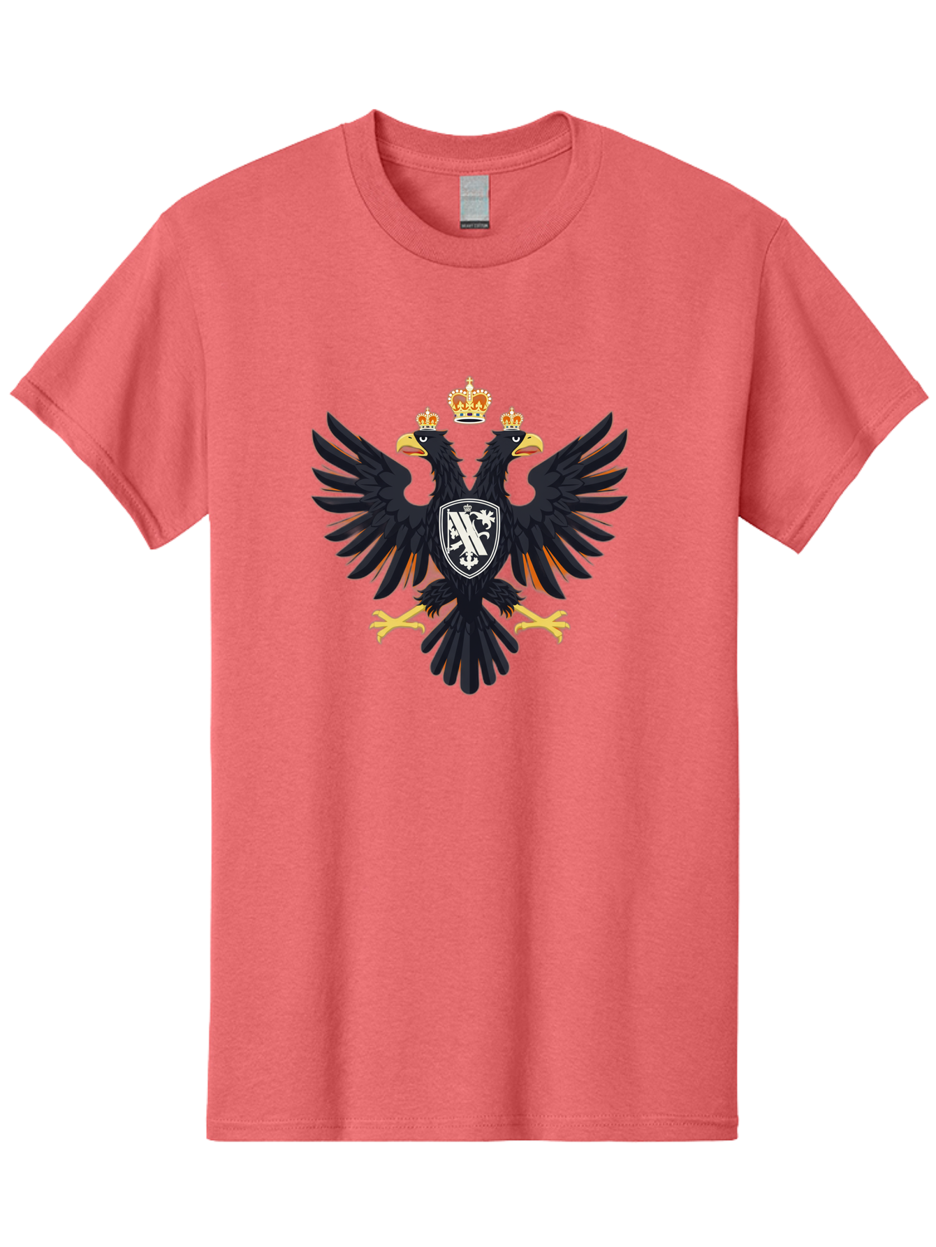 Double-Headed-Eagle-Coat-Of-Arms-1 Men'S Graphic Tee, 100% Cotton, Comfortable Casual Summer Wear, Machine Washable, Vintage Camera, Old Camera, Antique Camera, Black Camera, Classic Photography, Photography Equipment, Nostalgic Device, Bag408