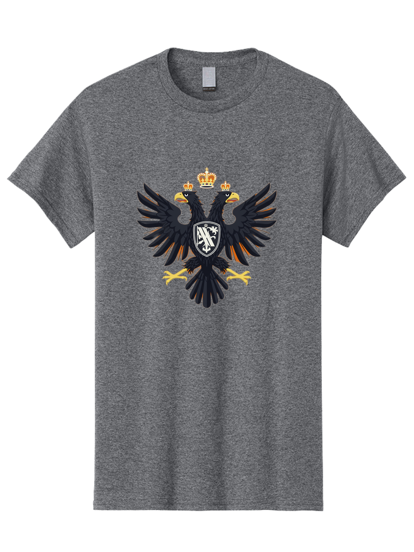 Double-Headed-Eagle-Coat-Of-Arms-1 Men'S Graphic Tee, 100% Cotton, Comfortable Casual Summer Wear, Machine Washable, Vintage Camera, Old Camera, Antique Camera, Black Camera, Classic Photography, Photography Equipment, Nostalgic Device, Bag408