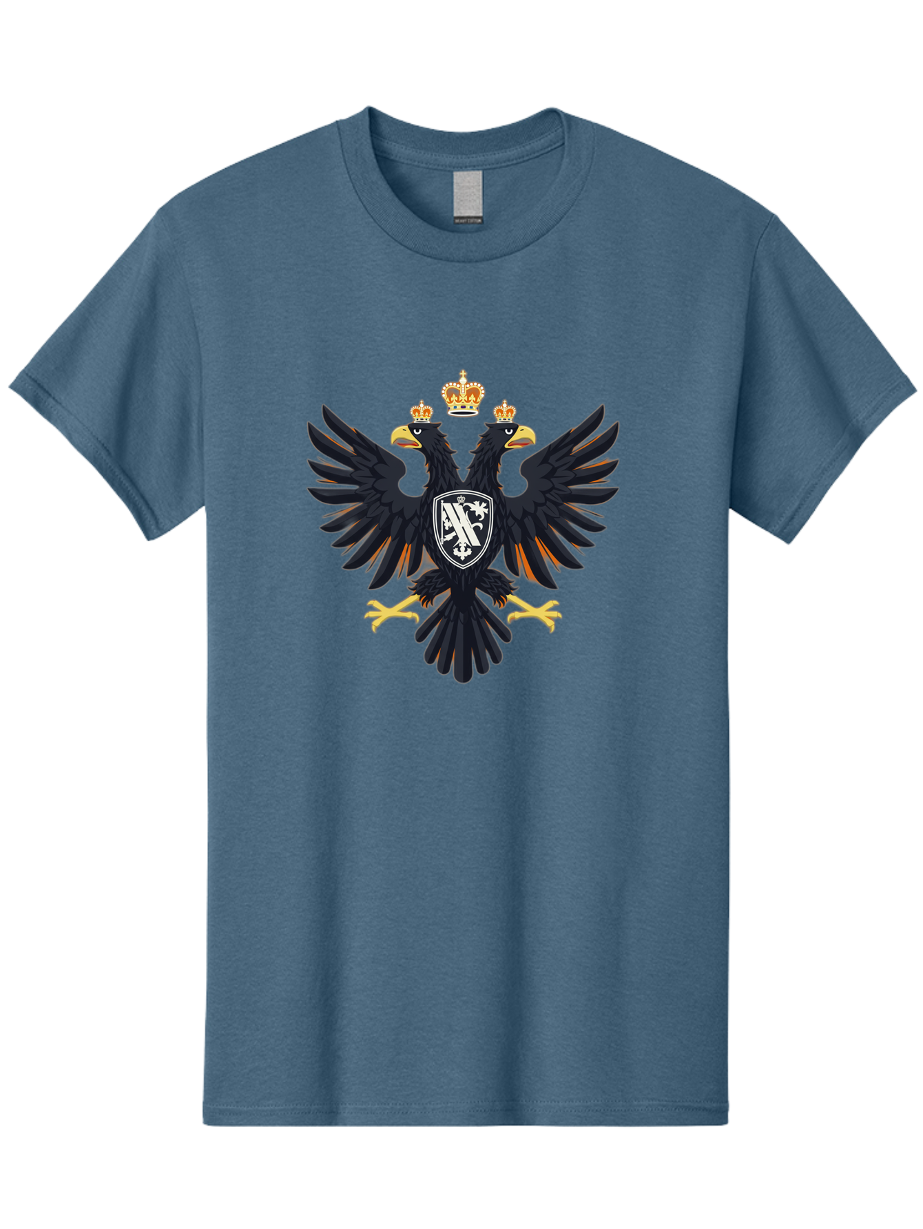 Double-Headed-Eagle-Coat-Of-Arms-1 Men'S Graphic Tee, 100% Cotton, Comfortable Casual Summer Wear, Machine Washable, Vintage Camera, Old Camera, Antique Camera, Black Camera, Classic Photography, Photography Equipment, Nostalgic Device, Bag408