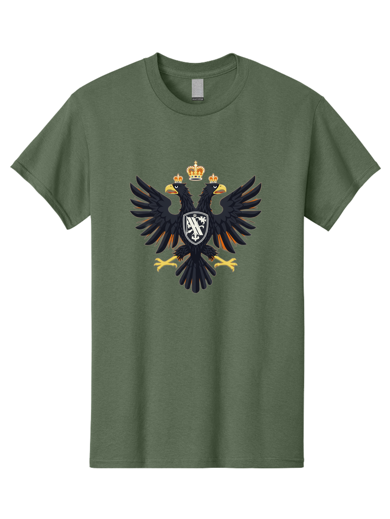 Double-Headed-Eagle-Coat-Of-Arms-1 Men'S Graphic Tee, 100% Cotton, Comfortable Casual Summer Wear, Machine Washable, Vintage Camera, Old Camera, Antique Camera, Black Camera, Classic Photography, Photography Equipment, Nostalgic Device, Bag408