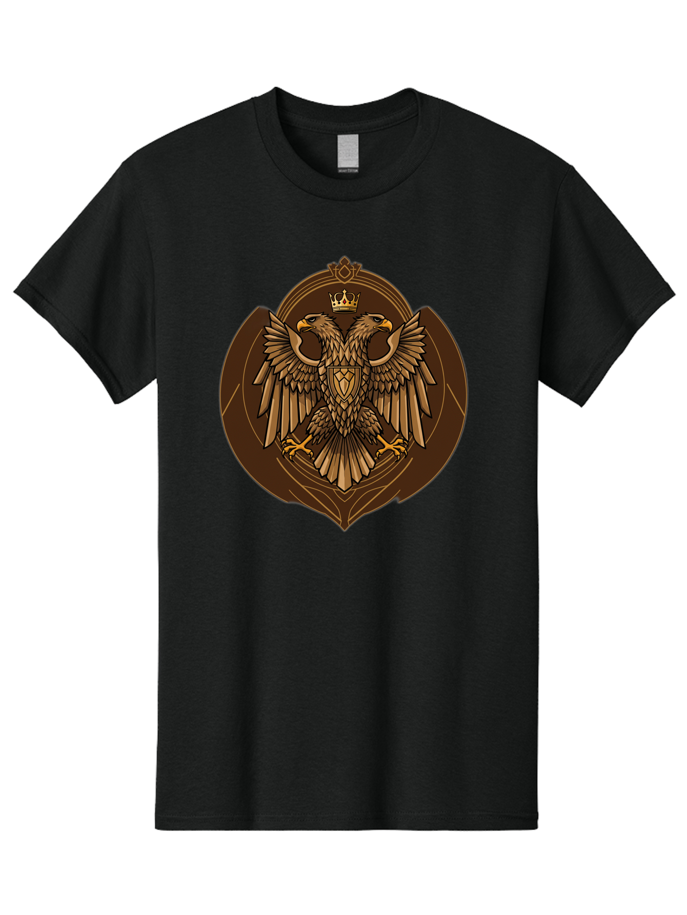 Double-Headed-Eagle-Crest Men'S Graphic Tee, 100% Cotton, Comfortable Casual Summer Wear, Machine Washable, Vintage Camera, Old Camera, Antique Camera, Black Camera, Classic Photography, Photography Equipment, Nostalgic Device, Film Camera, Bag410