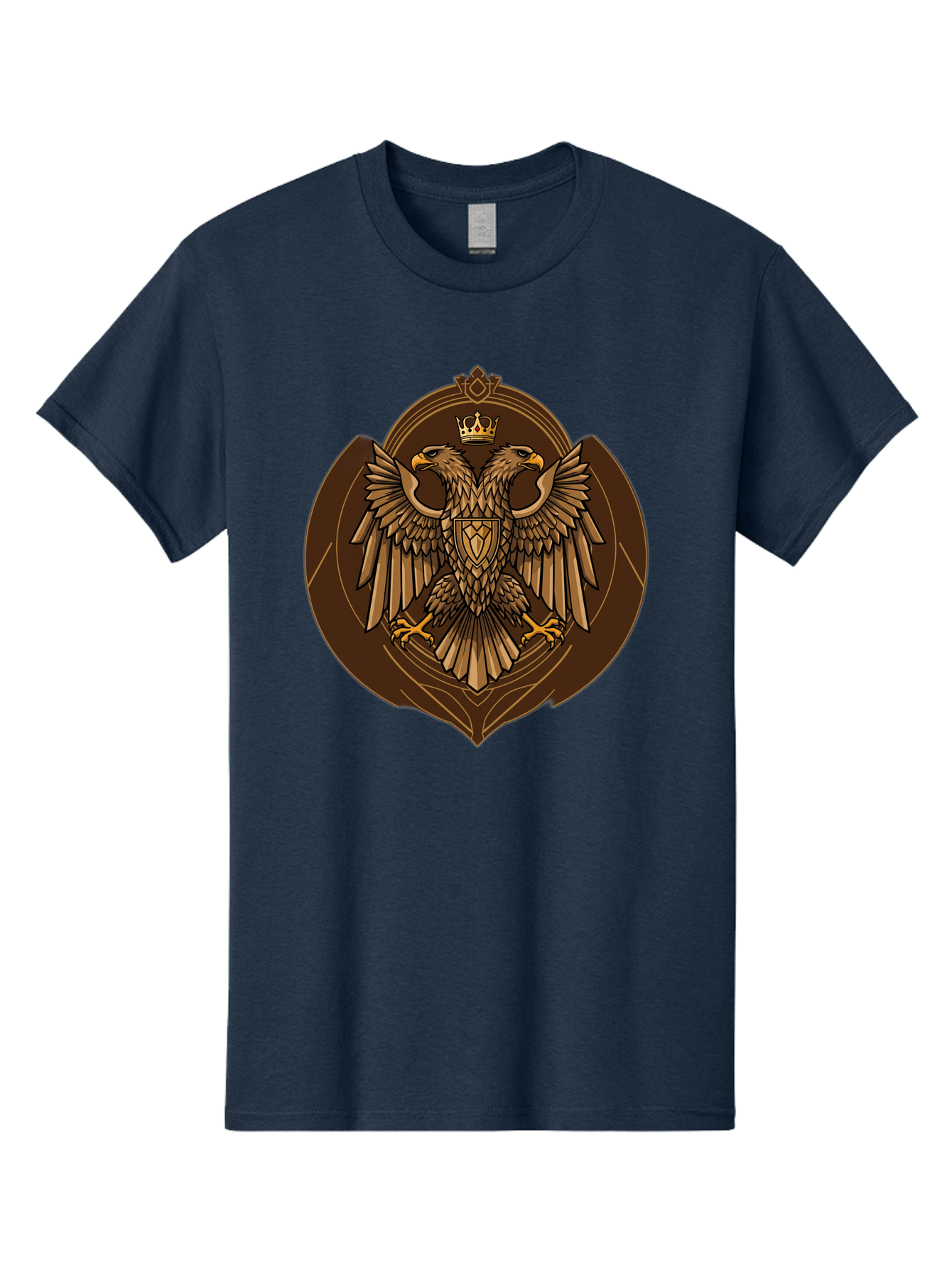 Double-Headed-Eagle-Crest Men'S Graphic Tee, 100% Cotton, Comfortable Casual Summer Wear, Machine Washable, Vintage Camera, Old Camera, Antique Camera, Black Camera, Classic Photography, Photography Equipment, Nostalgic Device, Film Camera, Bag410