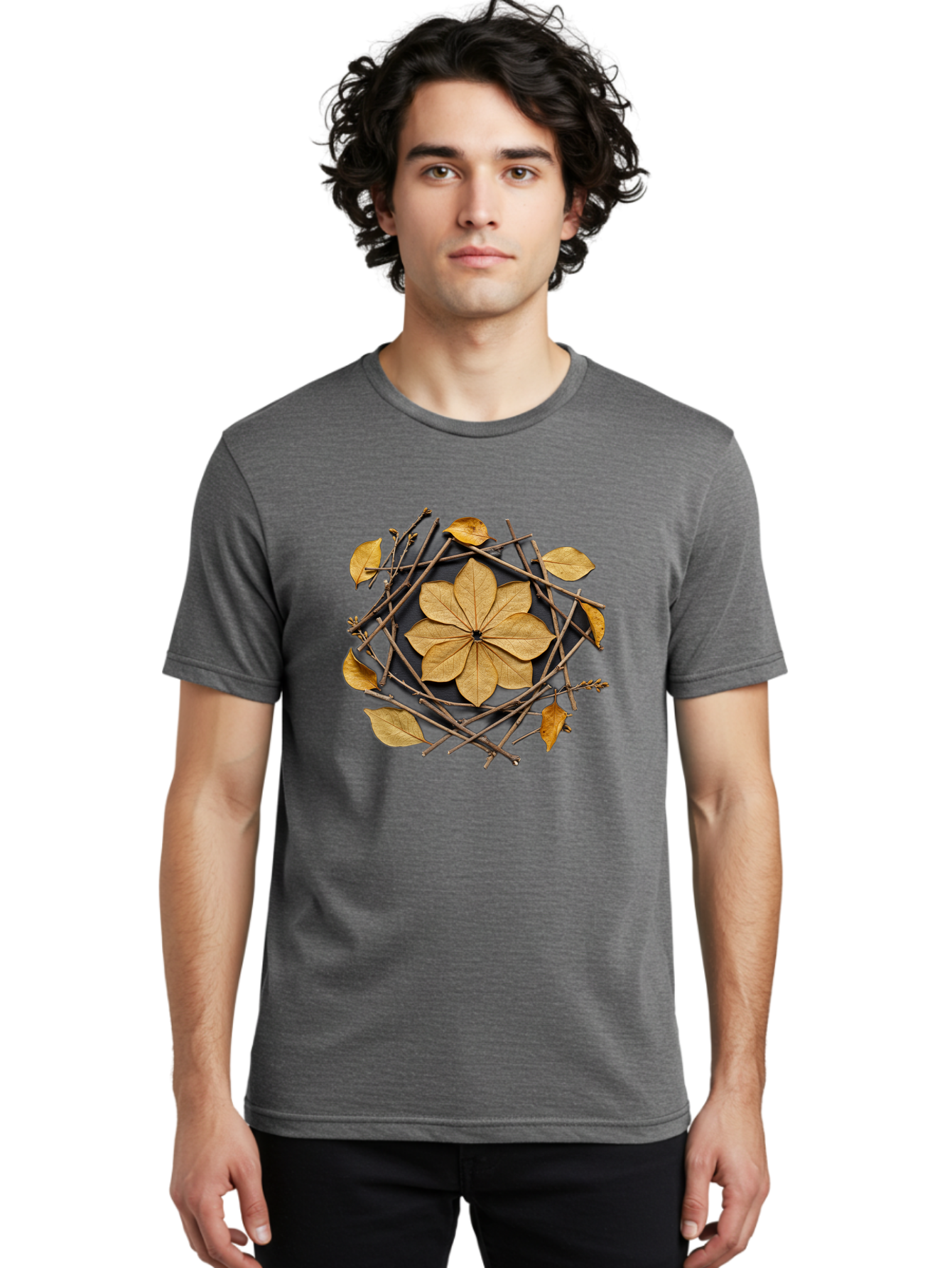 Dried-Leaves-And-Twigs Men'S Graphic Tee, 100% Cotton, Comfortable Casual Summer Wear, Machine Washable, Vintage Camera, Old Camera, Antique Camera, Black Camera, Classic Photography, Photography Equipment, Nostalgic Device, Film Camera, Bag416