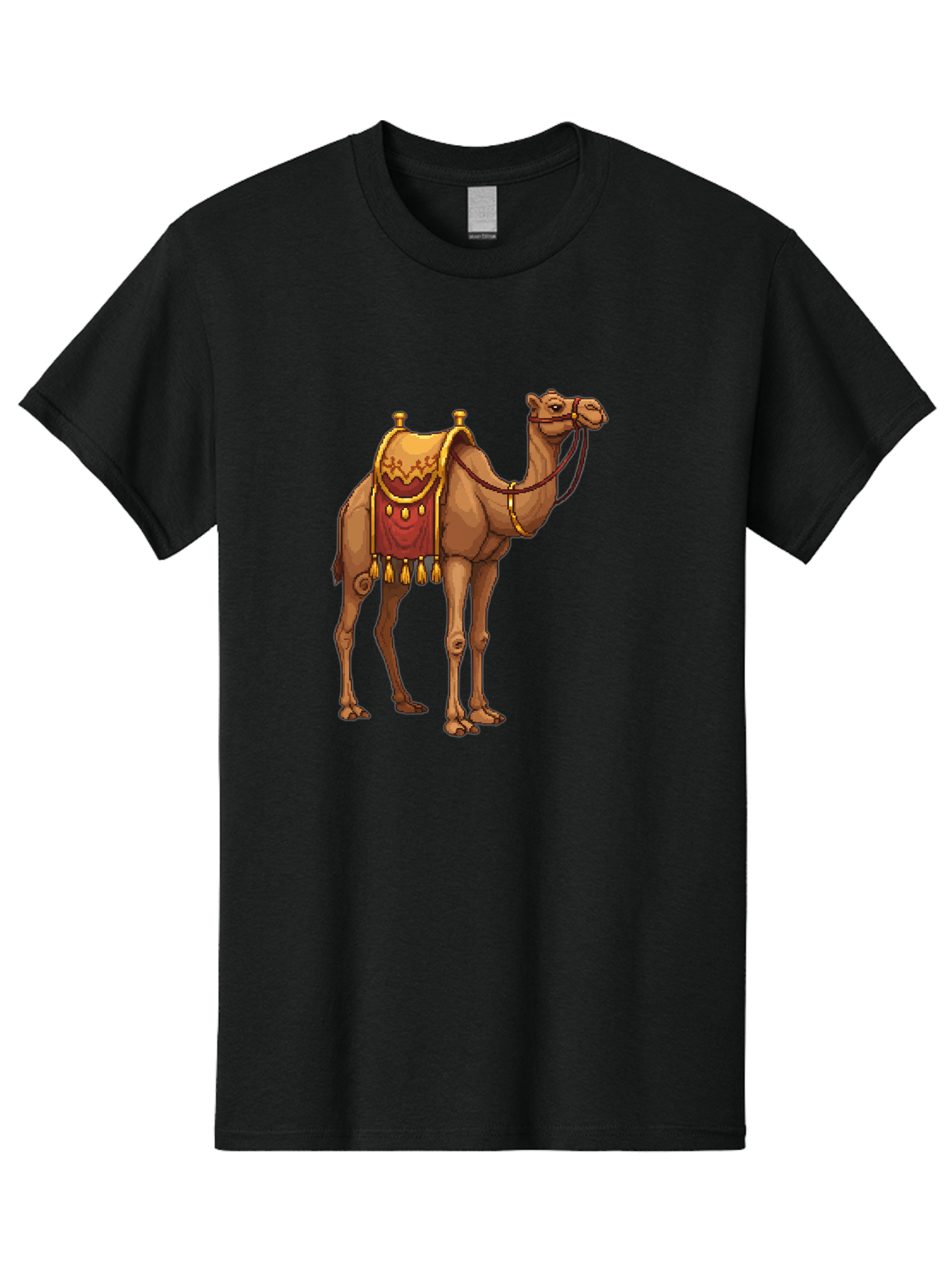 Dromedary-Camel Men'S Graphic Tee, 100% Cotton, Comfortable Casual Summer Wear, Machine Washable, Vintage Camera, Old Camera, Antique Camera, Black Camera, Classic Photography, Photography Equipment, Nostalgic Device, Film Camera, Camera Art Bag417