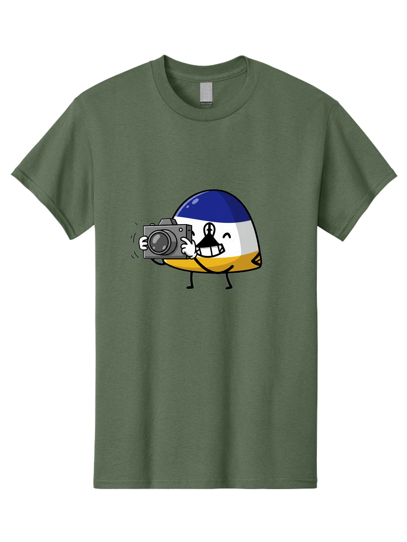 Egg-With-Camera Men'S Graphic Tee, 100% Cotton, Comfortable Casual Summer Wear, Machine Washable, Vintage Camera, Old Camera, Antique Camera, Black Camera, Classic Photography, Photography Equipment, Nostalgic Device, Film Camera, Camera Art Bag422