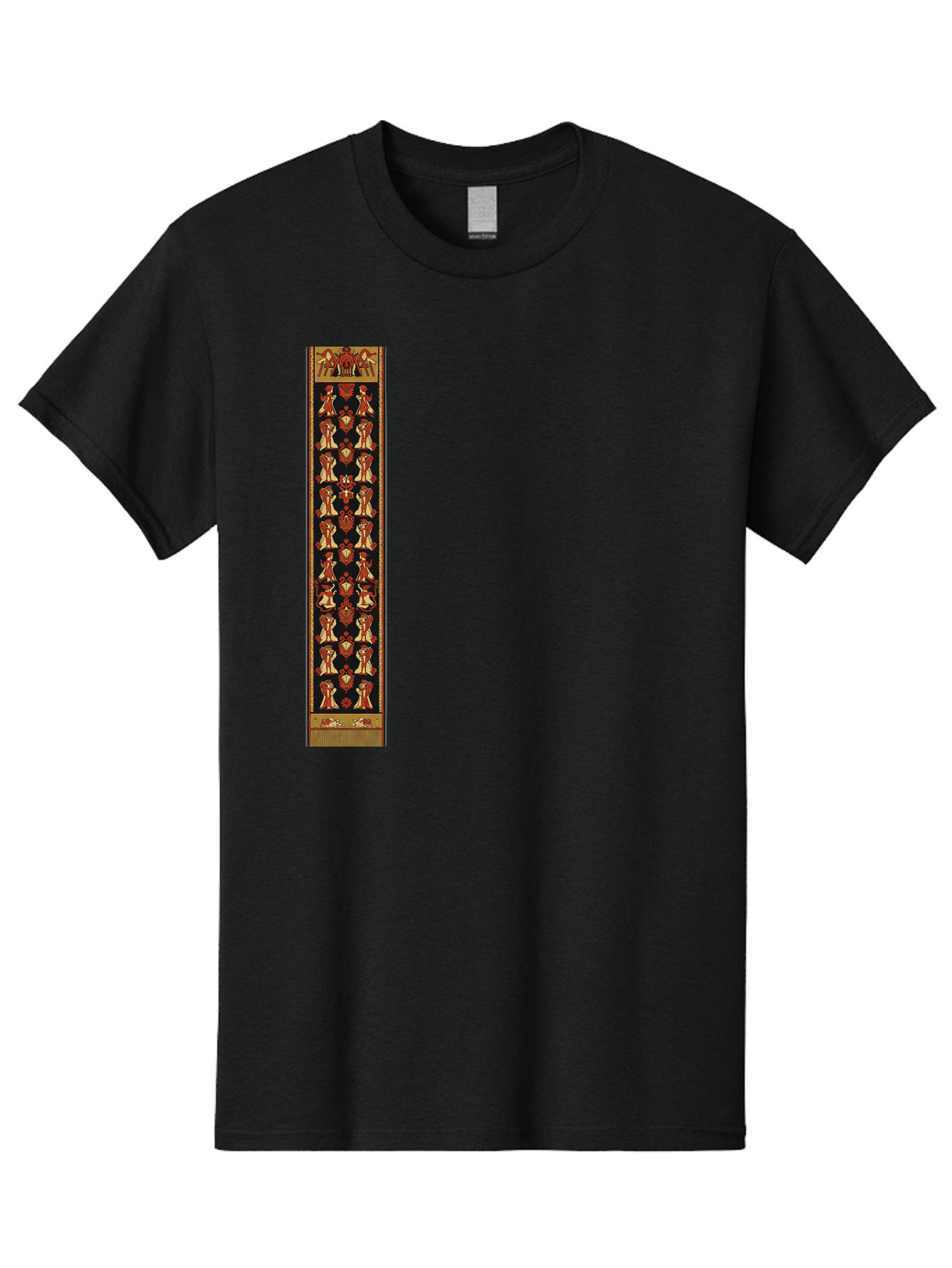 Egyptian-Hieroglyphic-Border Men'S Graphic Tee, 100% Cotton, Comfortable Casual Summer Wear, Machine Washable, Vintage Camera, Old Camera, Antique Camera, Black Camera, Classic Photography, Photography Equipment, Nostalgic Device, Film Camera, Bag423