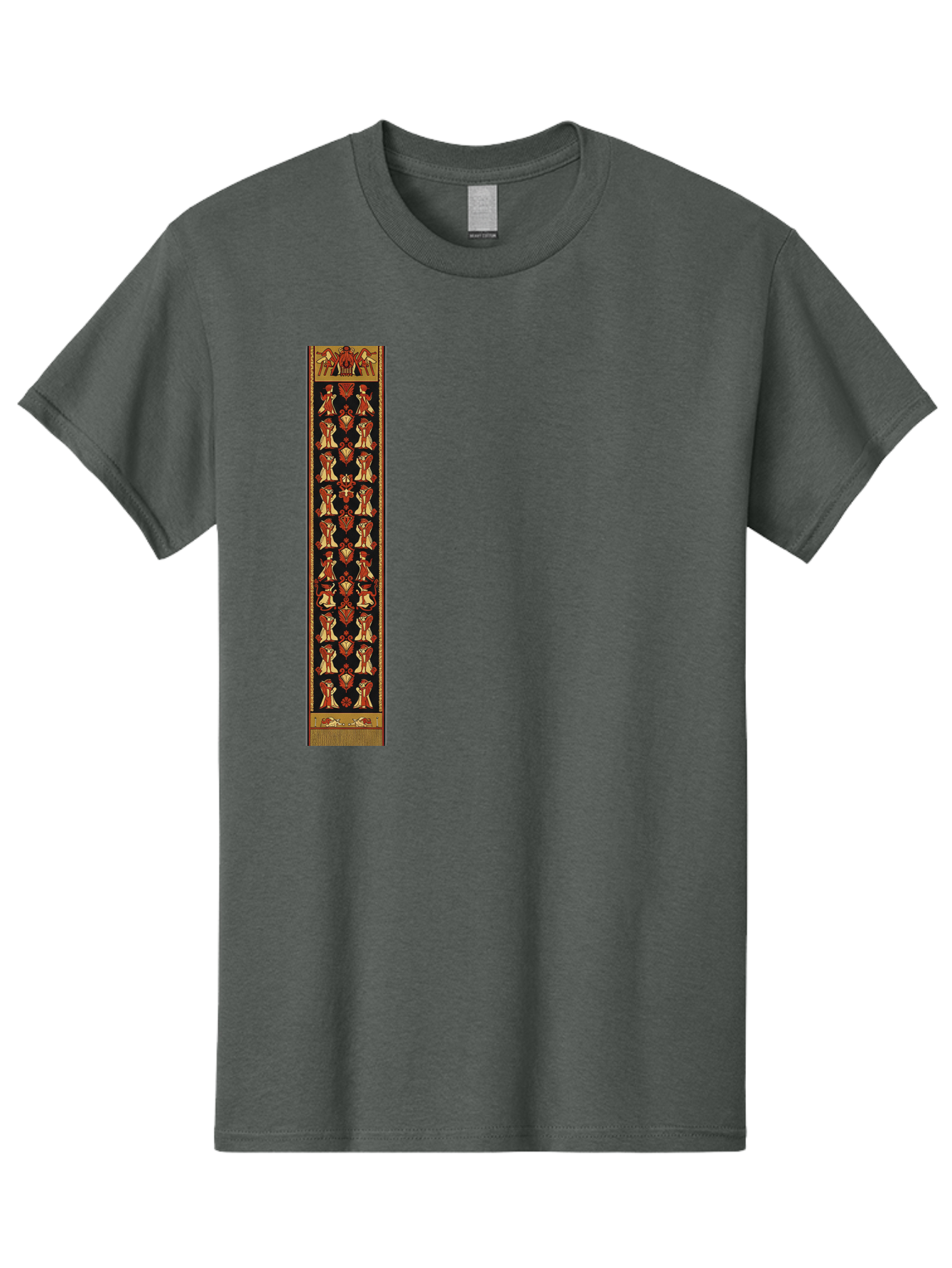 Egyptian-Hieroglyphic-Border Men'S Graphic Tee, 100% Cotton, Comfortable Casual Summer Wear, Machine Washable, Vintage Camera, Old Camera, Antique Camera, Black Camera, Classic Photography, Photography Equipment, Nostalgic Device, Film Camera, Bag423