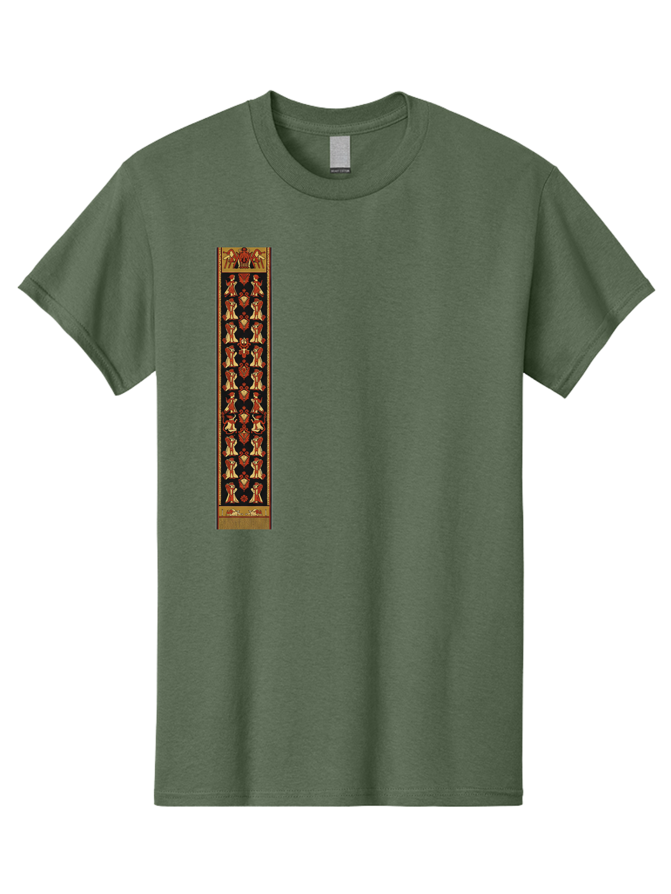 Egyptian-Hieroglyphic-Border Men'S Graphic Tee, 100% Cotton, Comfortable Casual Summer Wear, Machine Washable, Vintage Camera, Old Camera, Antique Camera, Black Camera, Classic Photography, Photography Equipment, Nostalgic Device, Film Camera, Bag423
