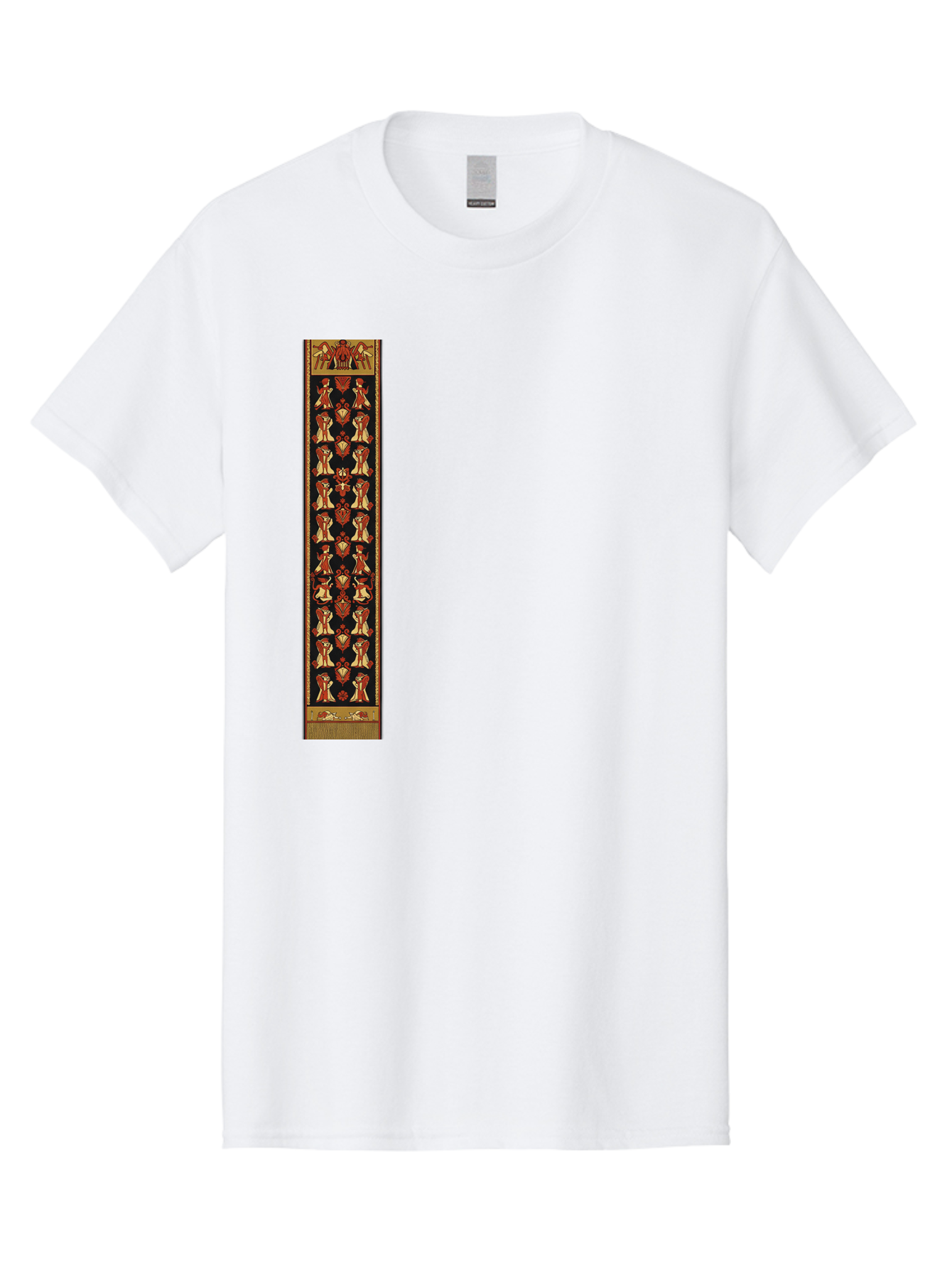 Egyptian-Hieroglyphic-Border Men'S Graphic Tee, 100% Cotton, Comfortable Casual Summer Wear, Machine Washable, Vintage Camera, Old Camera, Antique Camera, Black Camera, Classic Photography, Photography Equipment, Nostalgic Device, Film Camera, Bag423